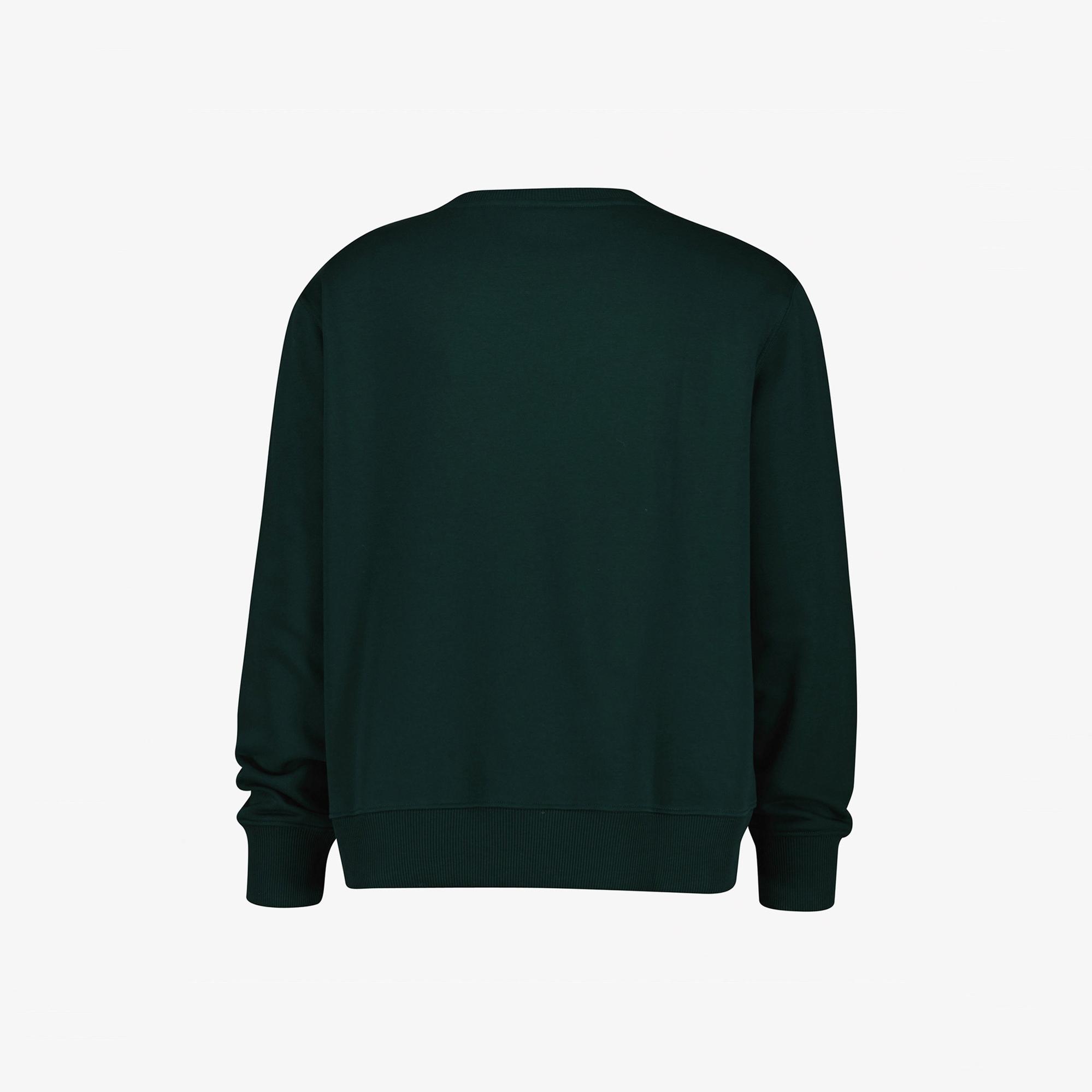 GANT Erkek Yeşil Regular Fit Bisiklet Yaka Logolu Sweatshirt
