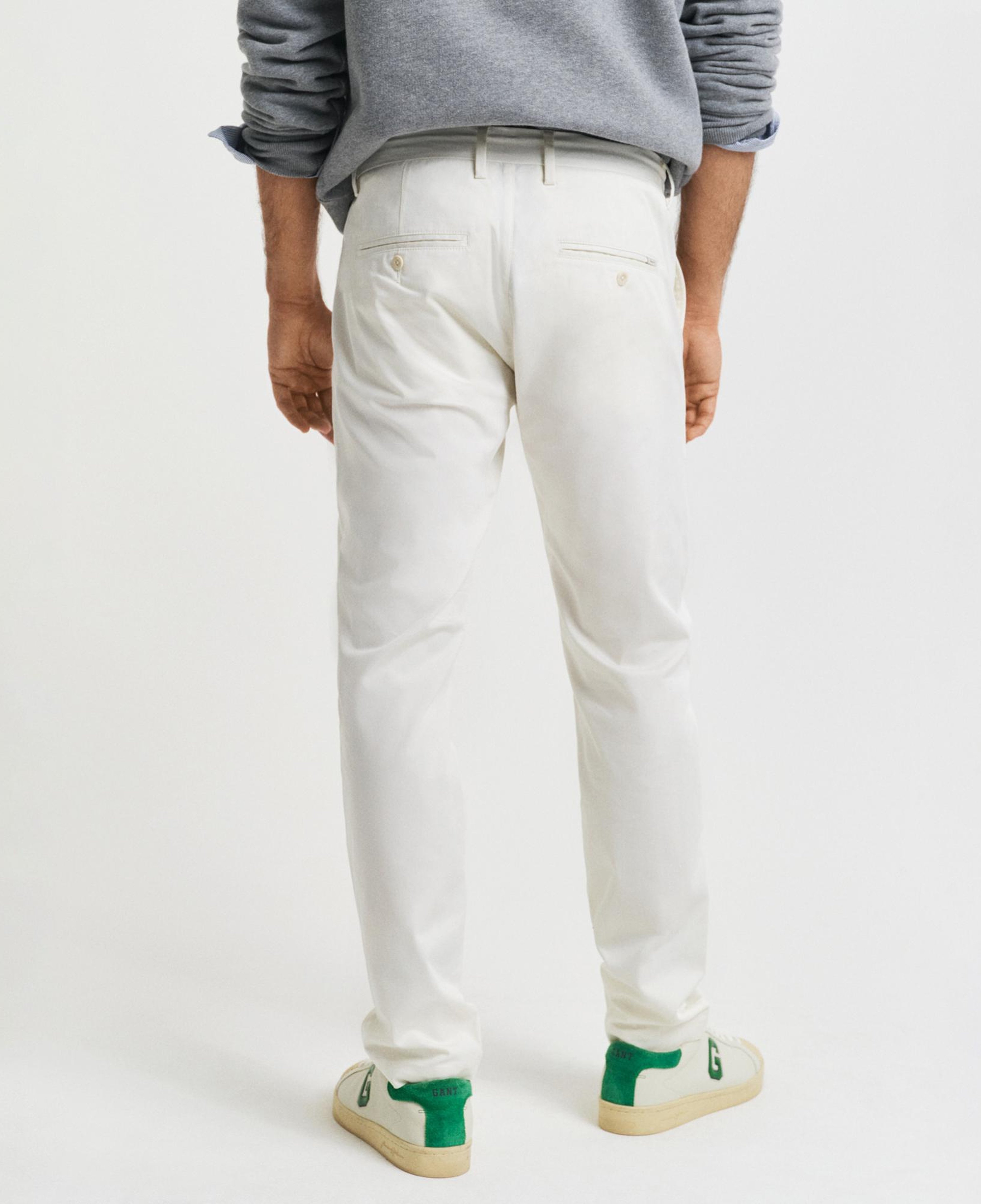 GANT Erkek Beyaz Slim Fit Pantolon