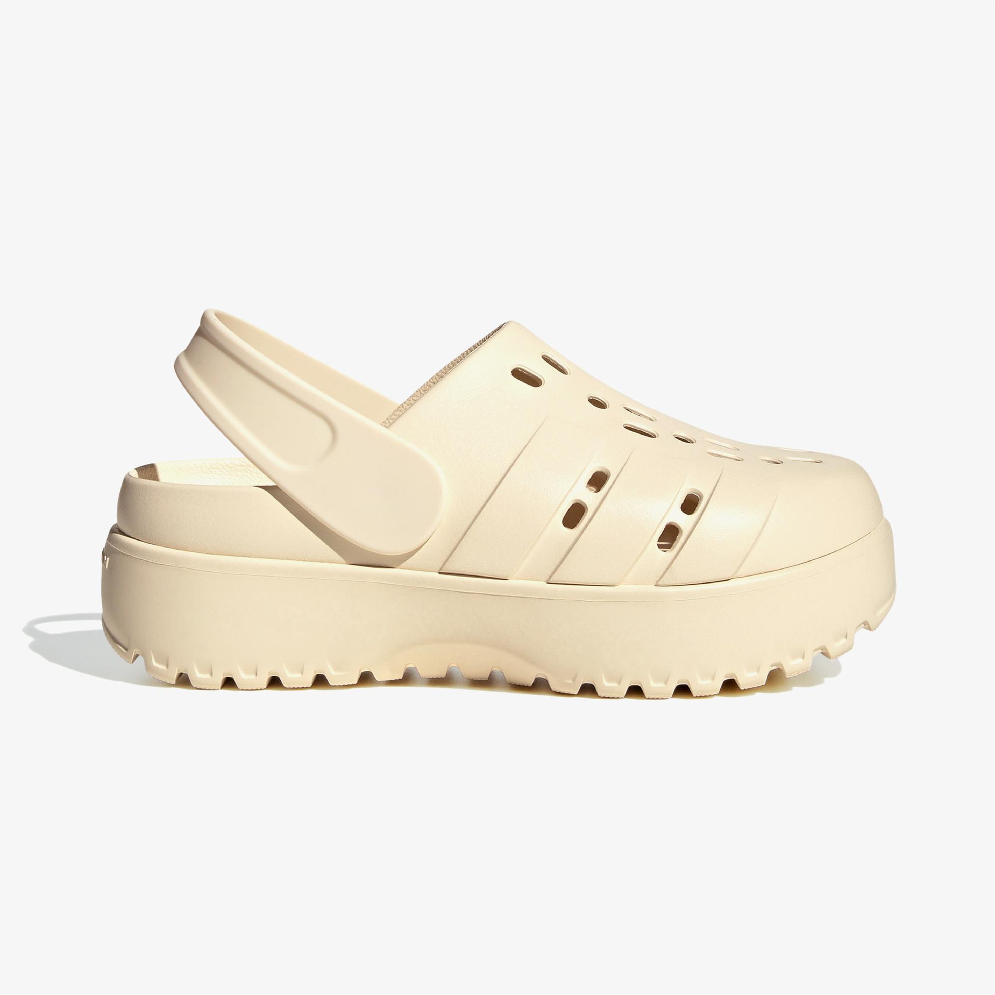 adidas Adilette Clog Platform Unisex Beyaz Sandalet