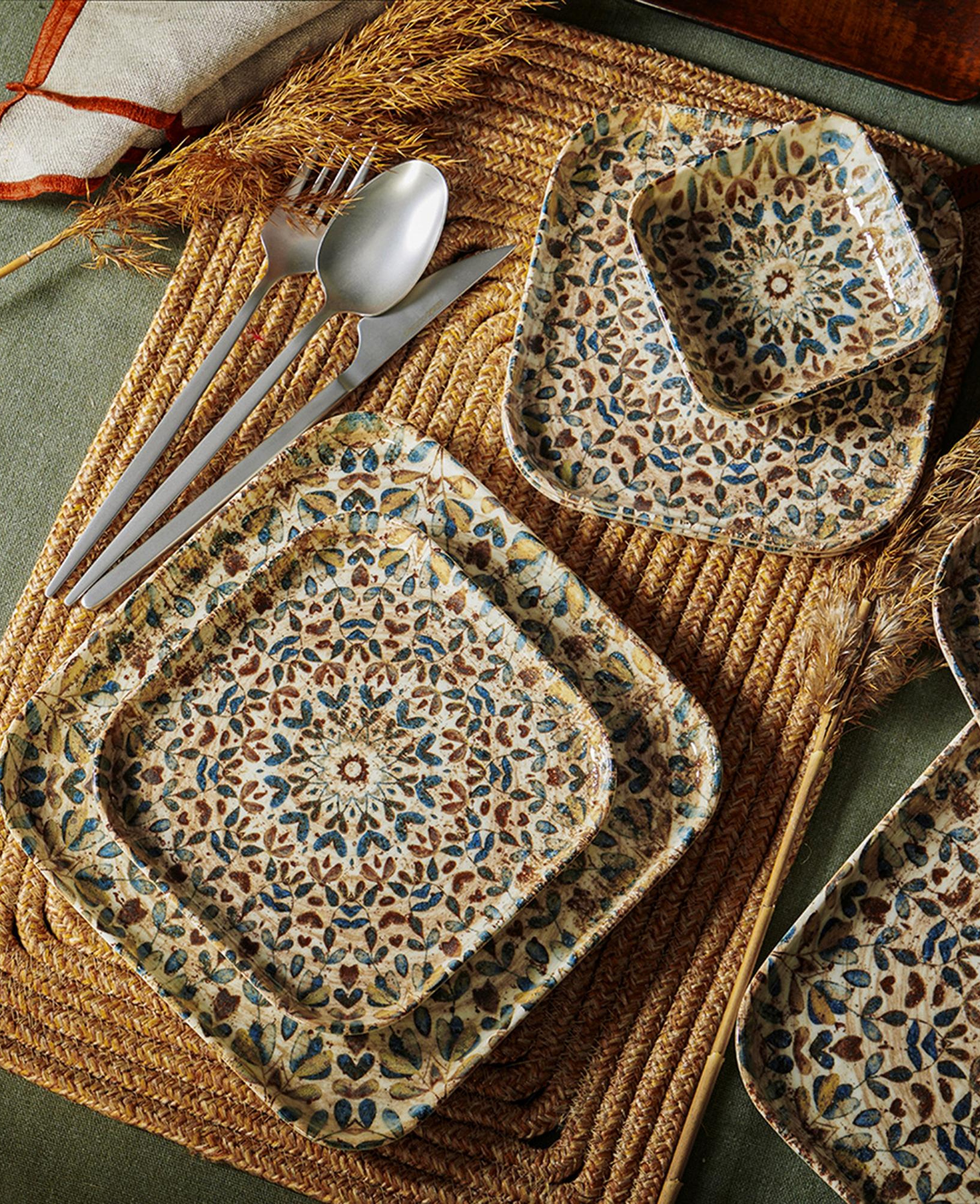 EPHESUS KARE PASTA TABAĞI SETİ 17CM- 6LI