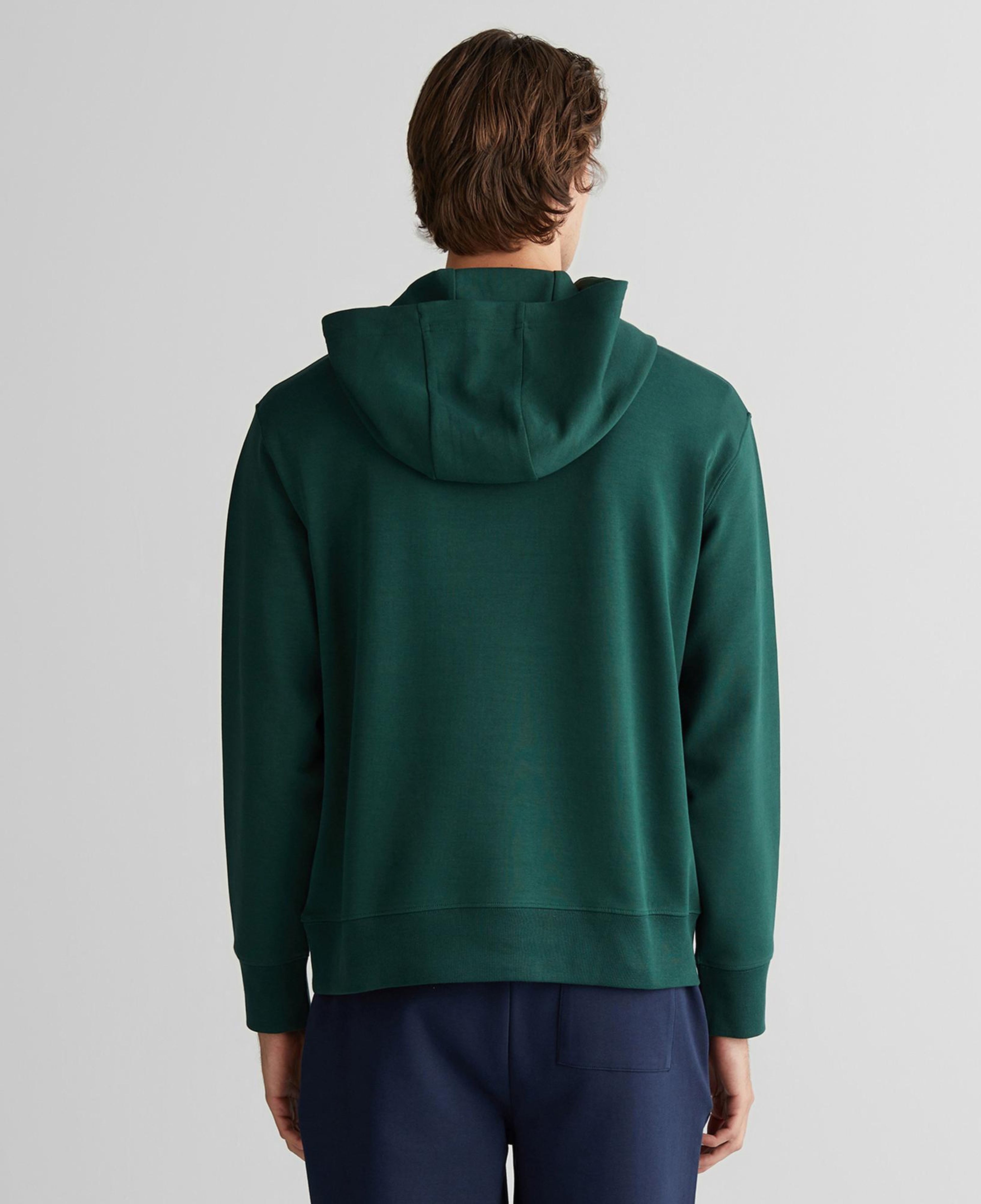 Erkek Yeşil Relaxed Fit Kapüşonlu Sweatshirt