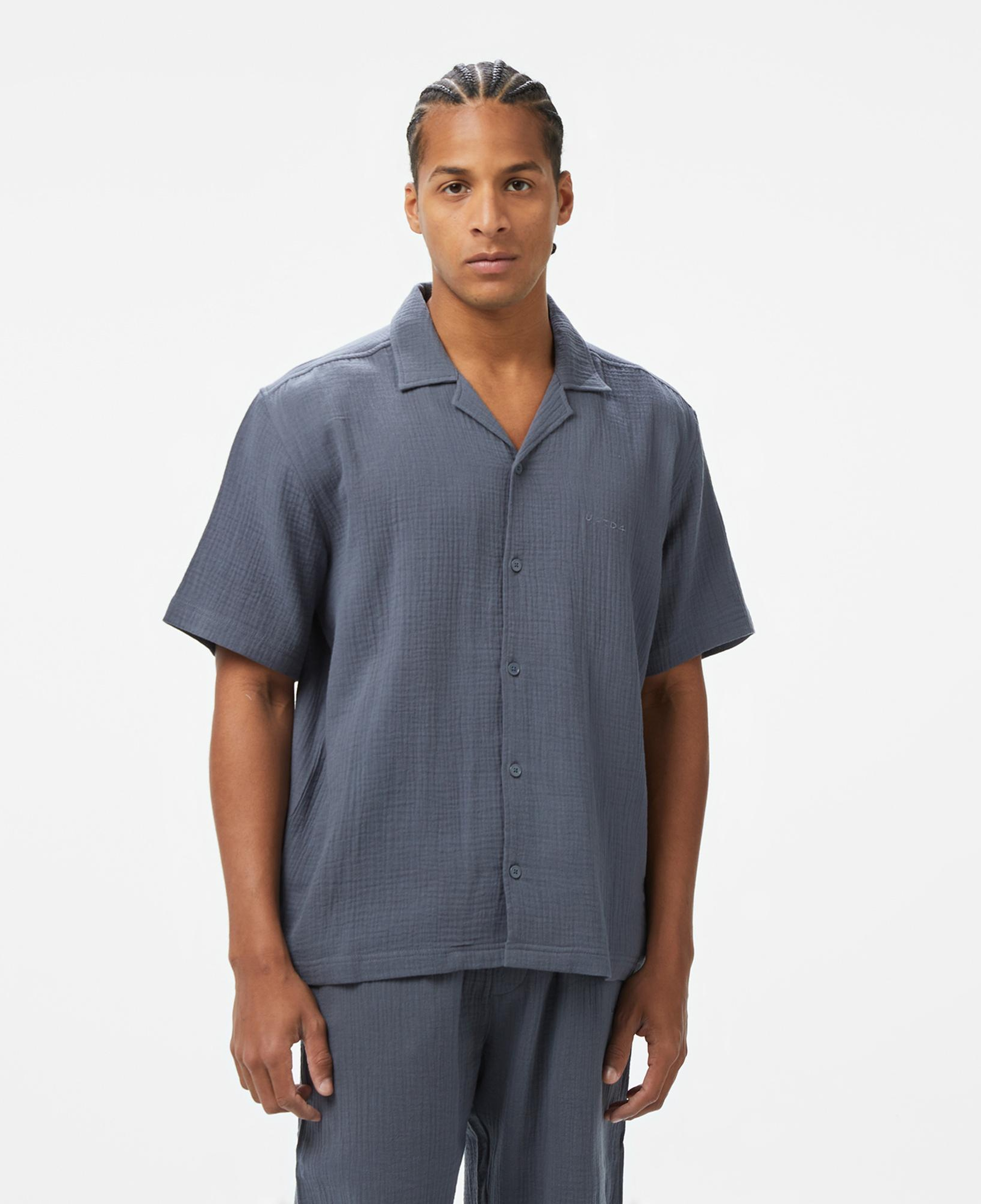 UNITED4 Erkek Gri Gömlek