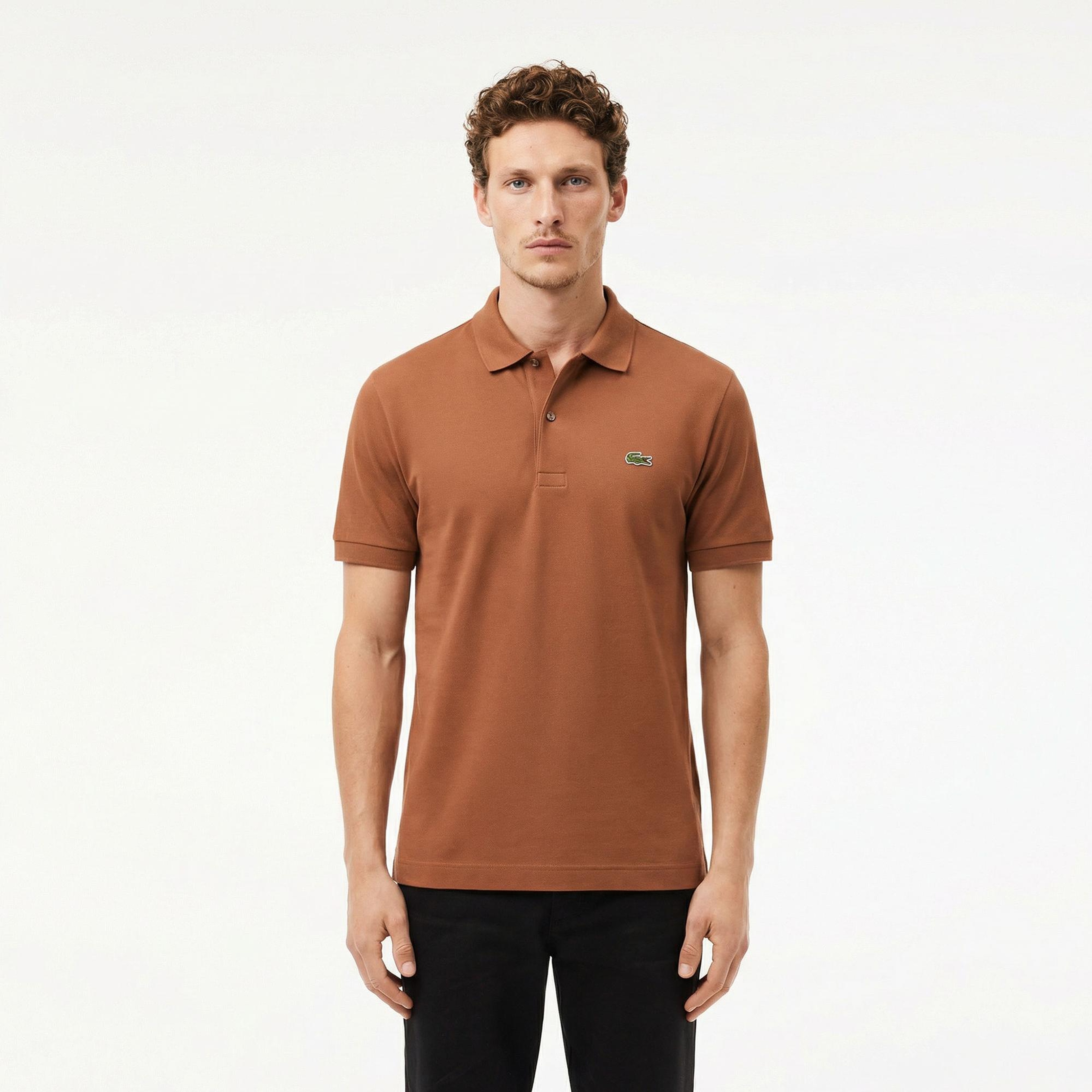 Erkek Regular Fit Kahverengi Paris Polo