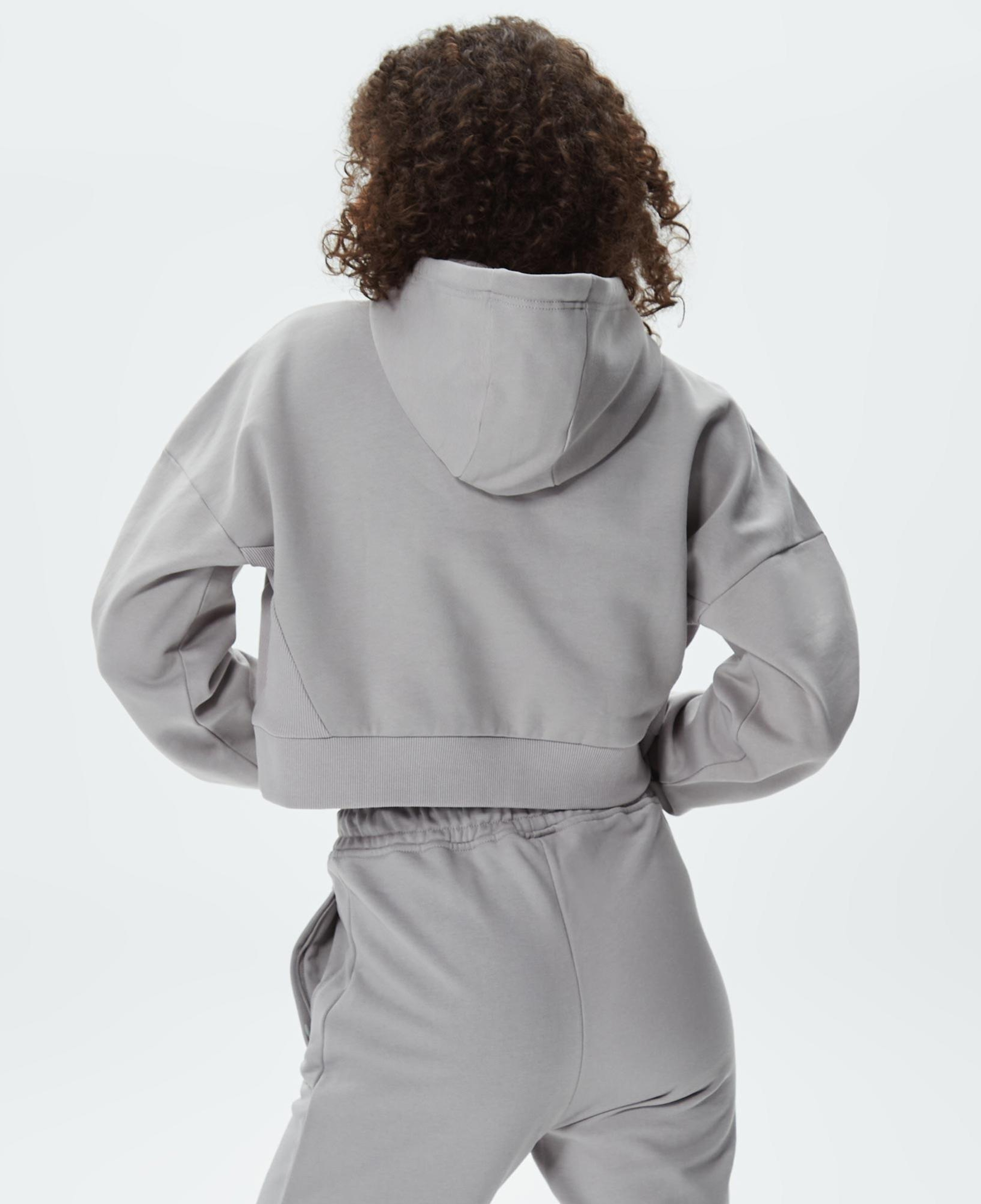 United4 Classic Kadın Gri Hoodie