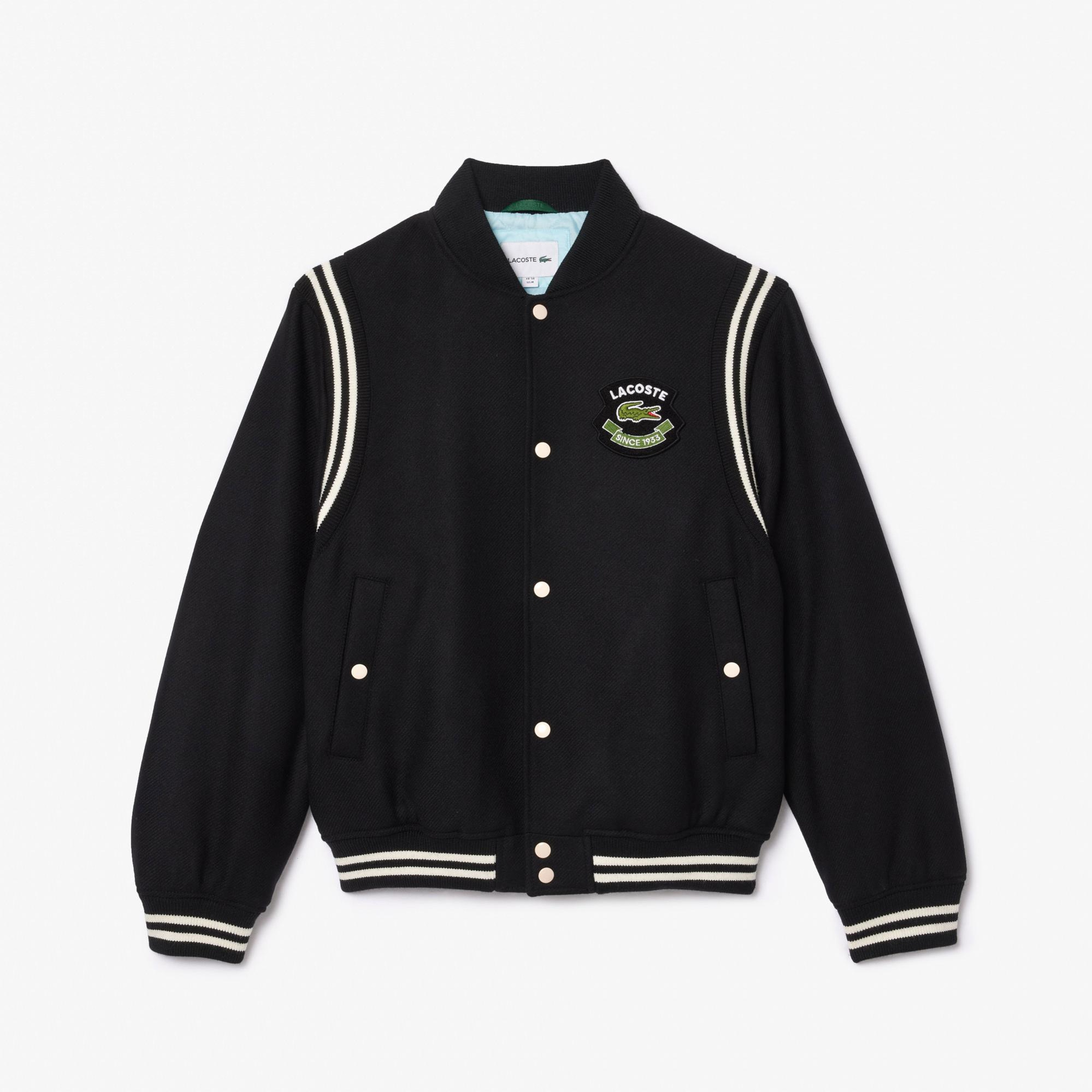 Erkek Hakim Yaka Siyah Bomber Ceket