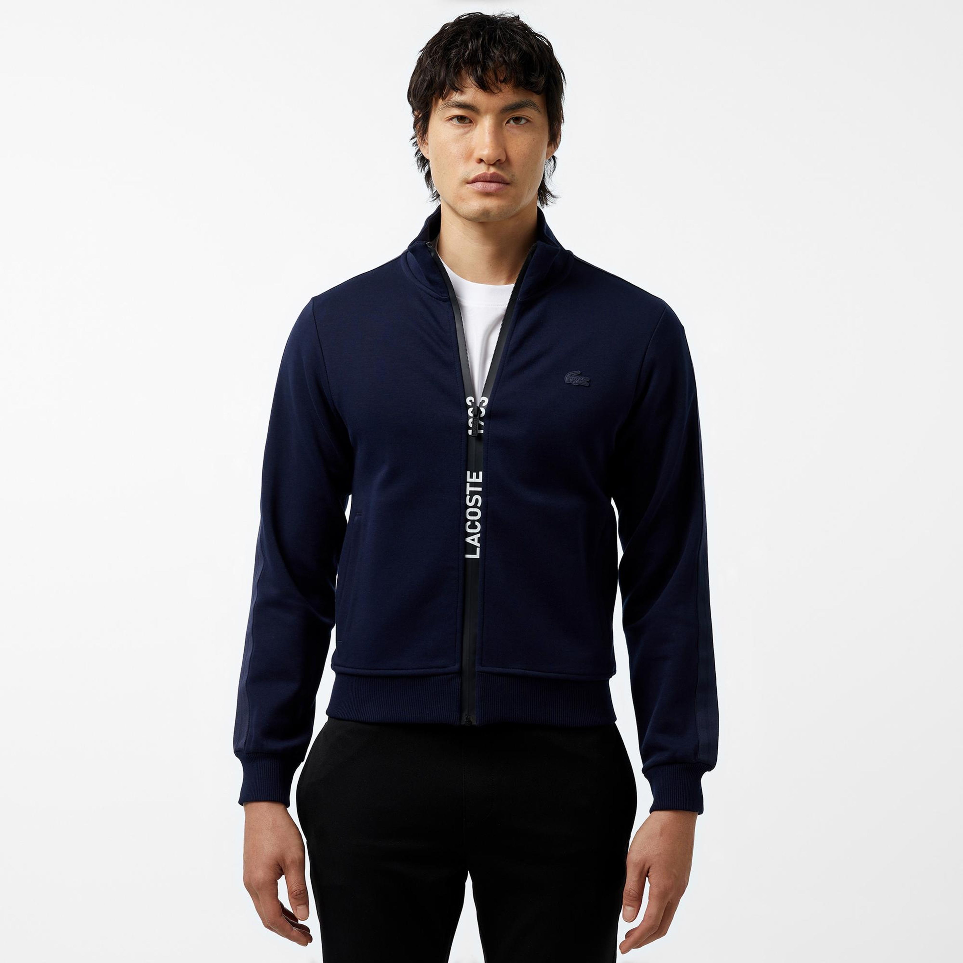 Erkek Regular Fit Fermuarlı Lacivert Sweatshirt