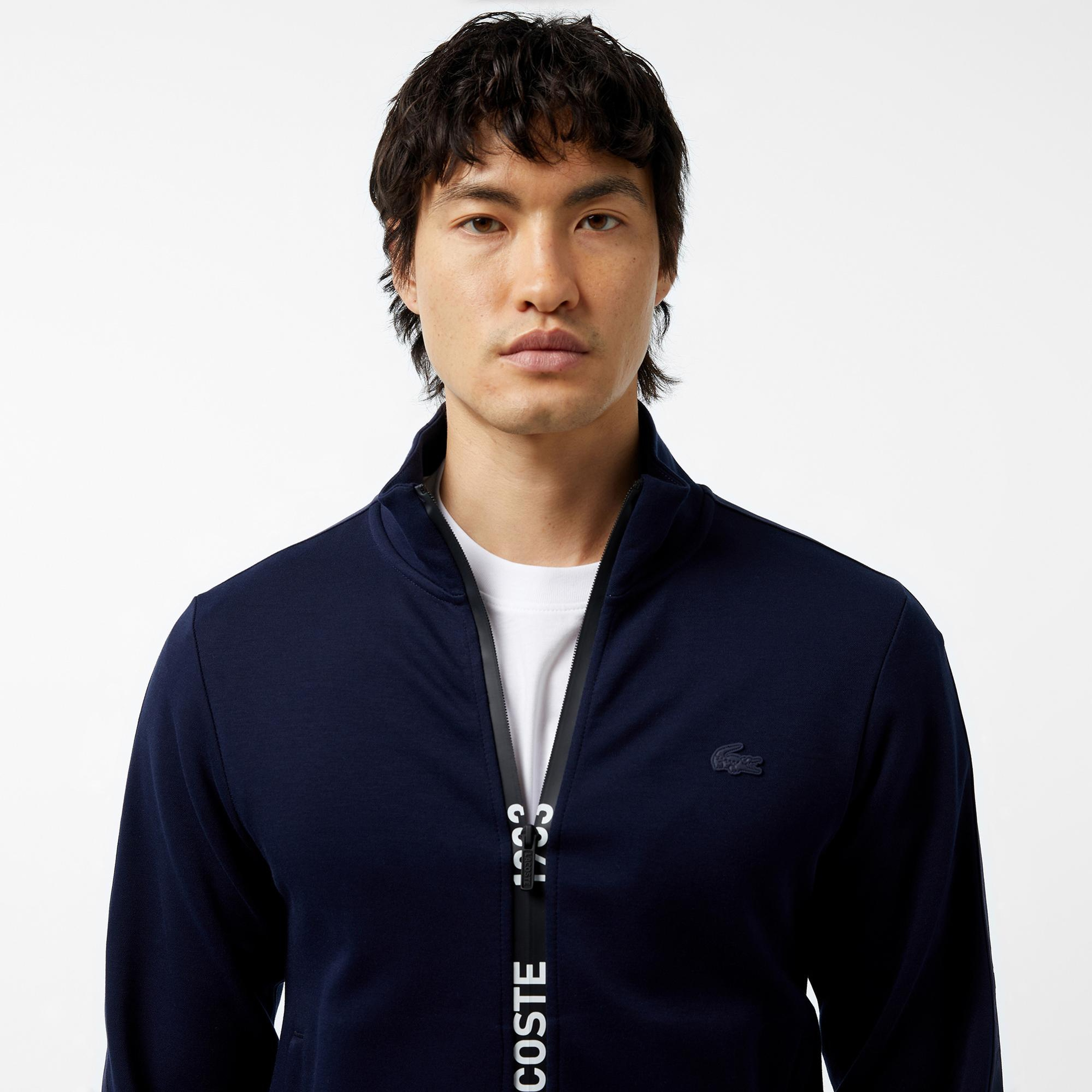 Erkek Regular Fit Fermuarlı Lacivert Sweatshirt