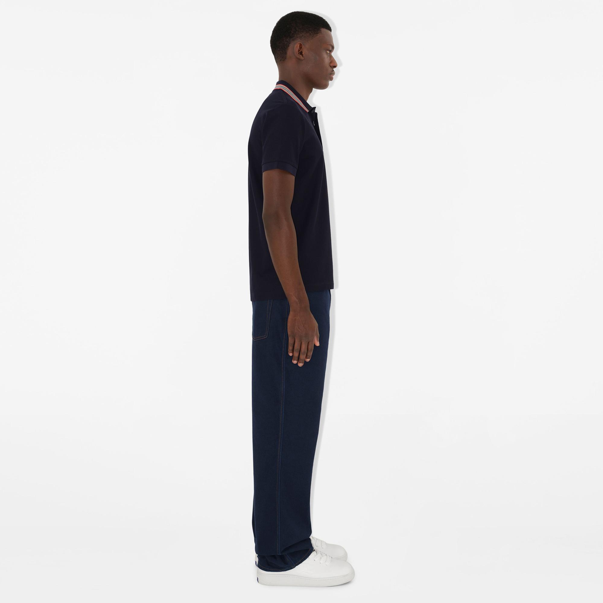 Burberry Erkek Mavi Polo