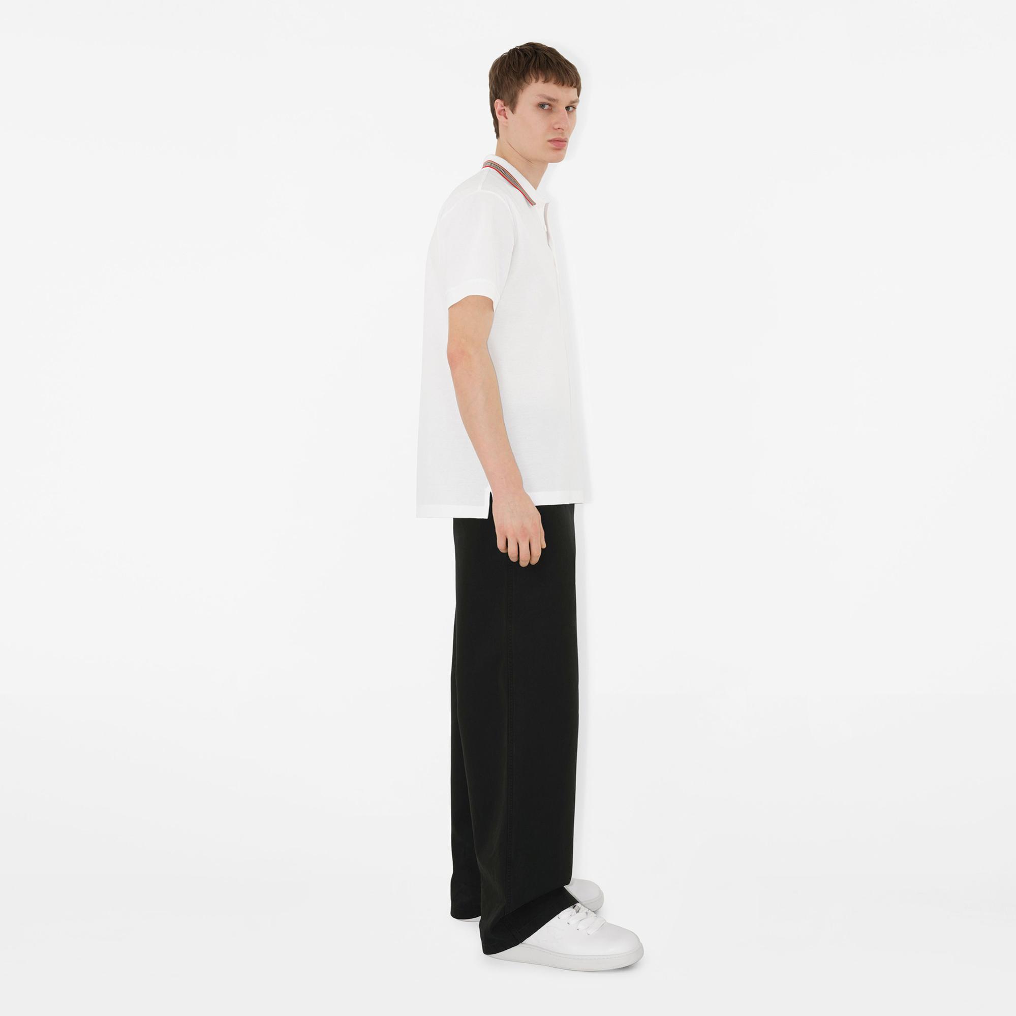 Burberry Erkek Beyaz Polo