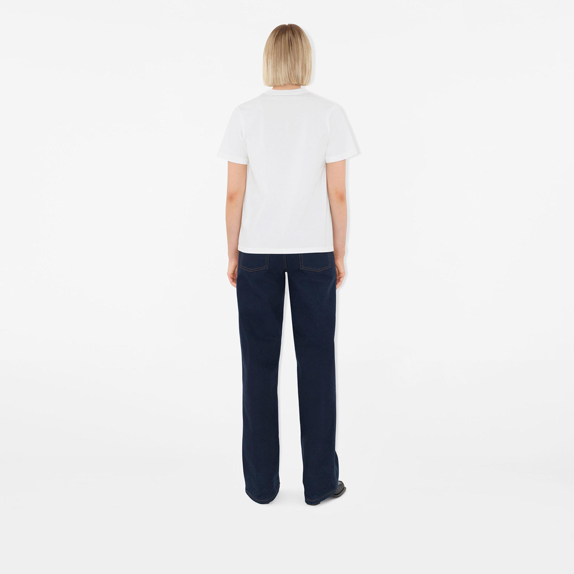 Burberry Kadın Beyaz T-Shirt