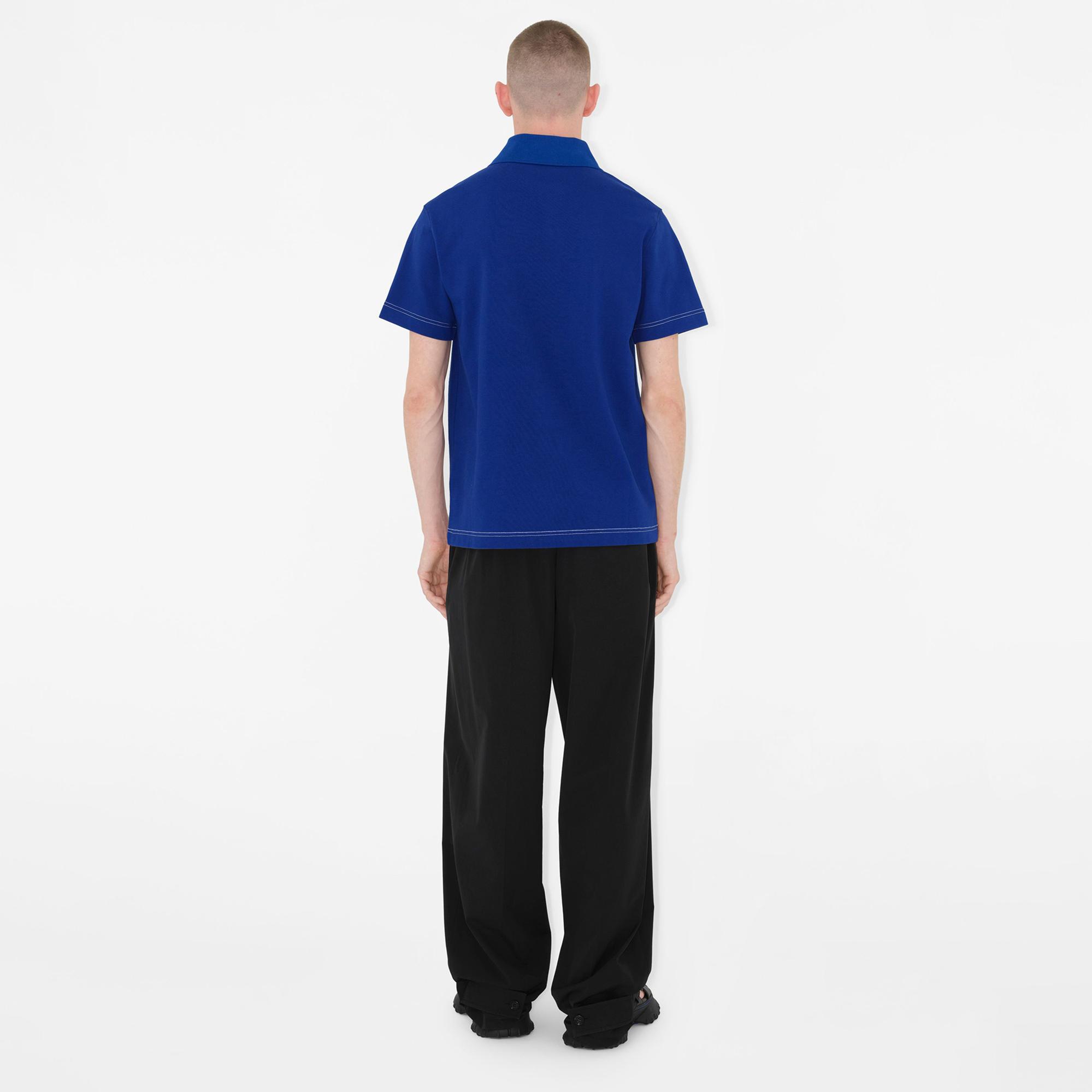 Burberry Erkek Mavi Polo