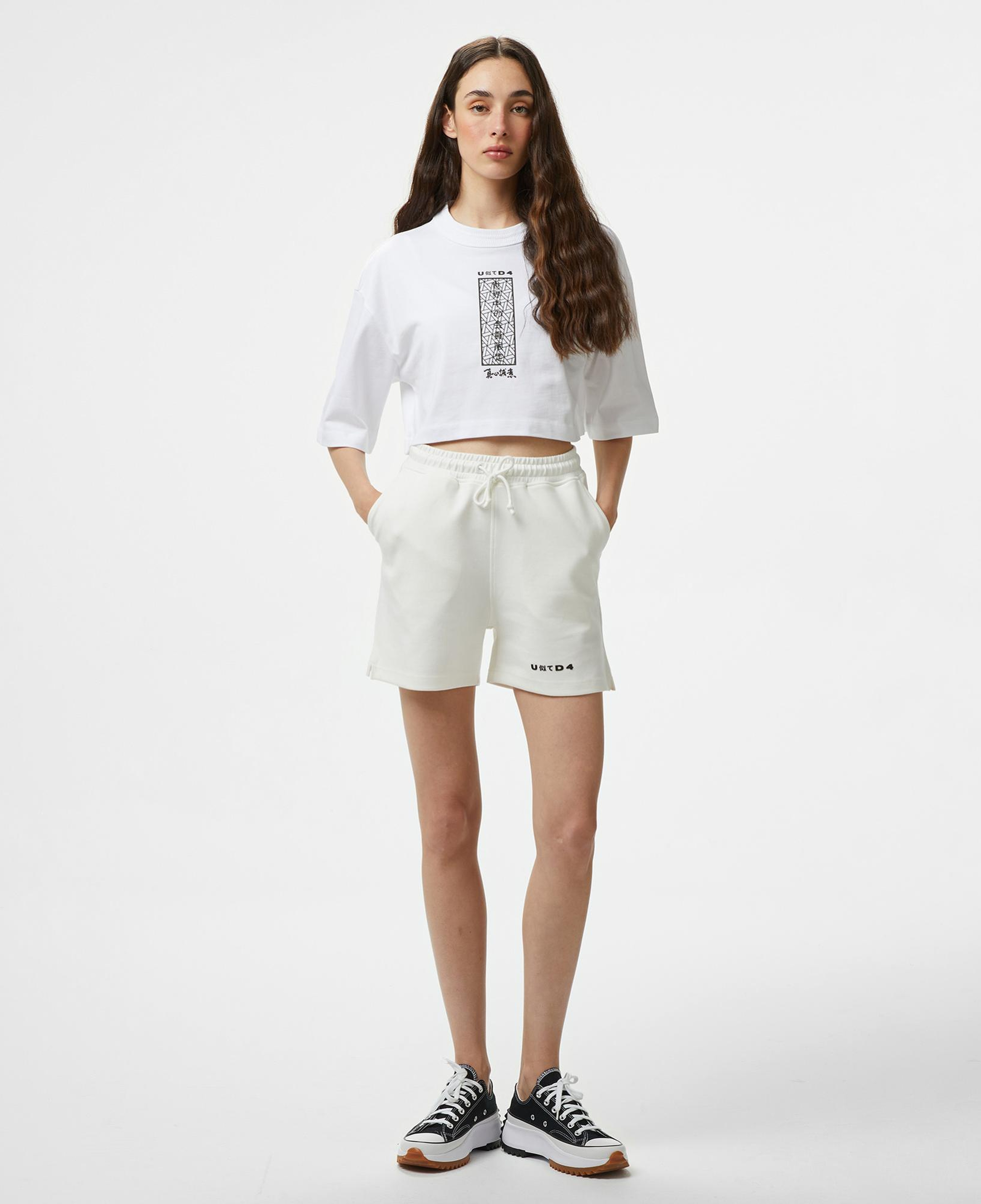 UNITED4 Kadın Beyaz T-Shirt