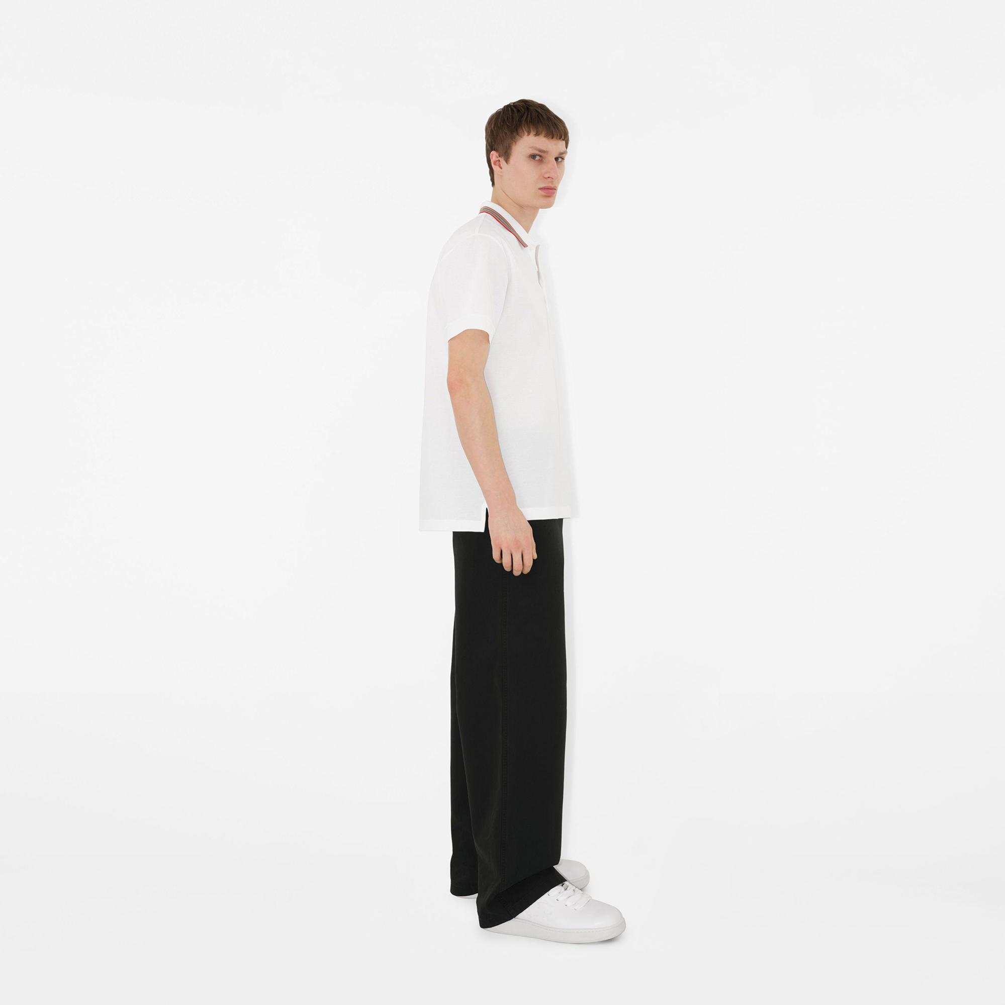 Burberry Erkek Beyaz Polo