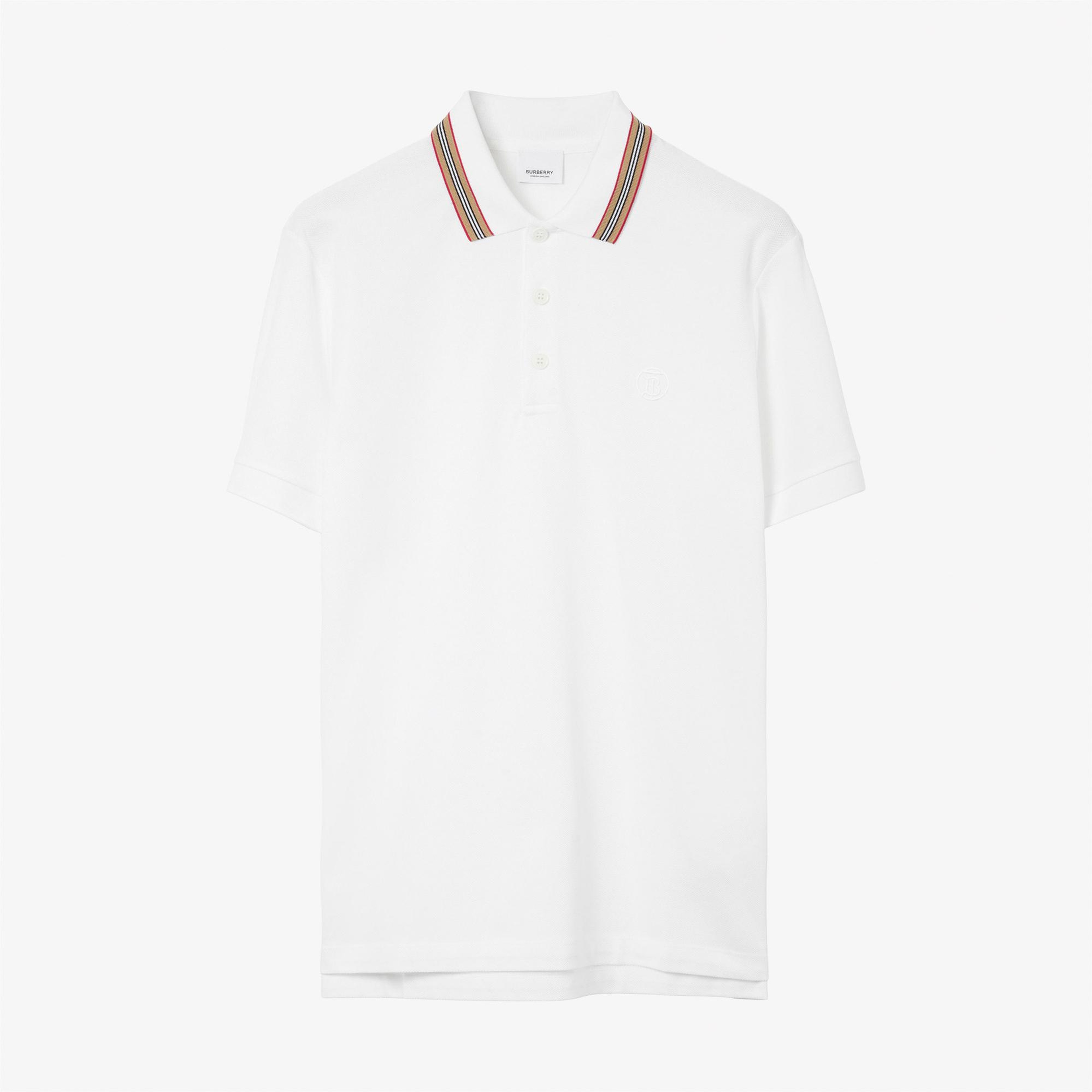 Burberry Erkek Beyaz Polo