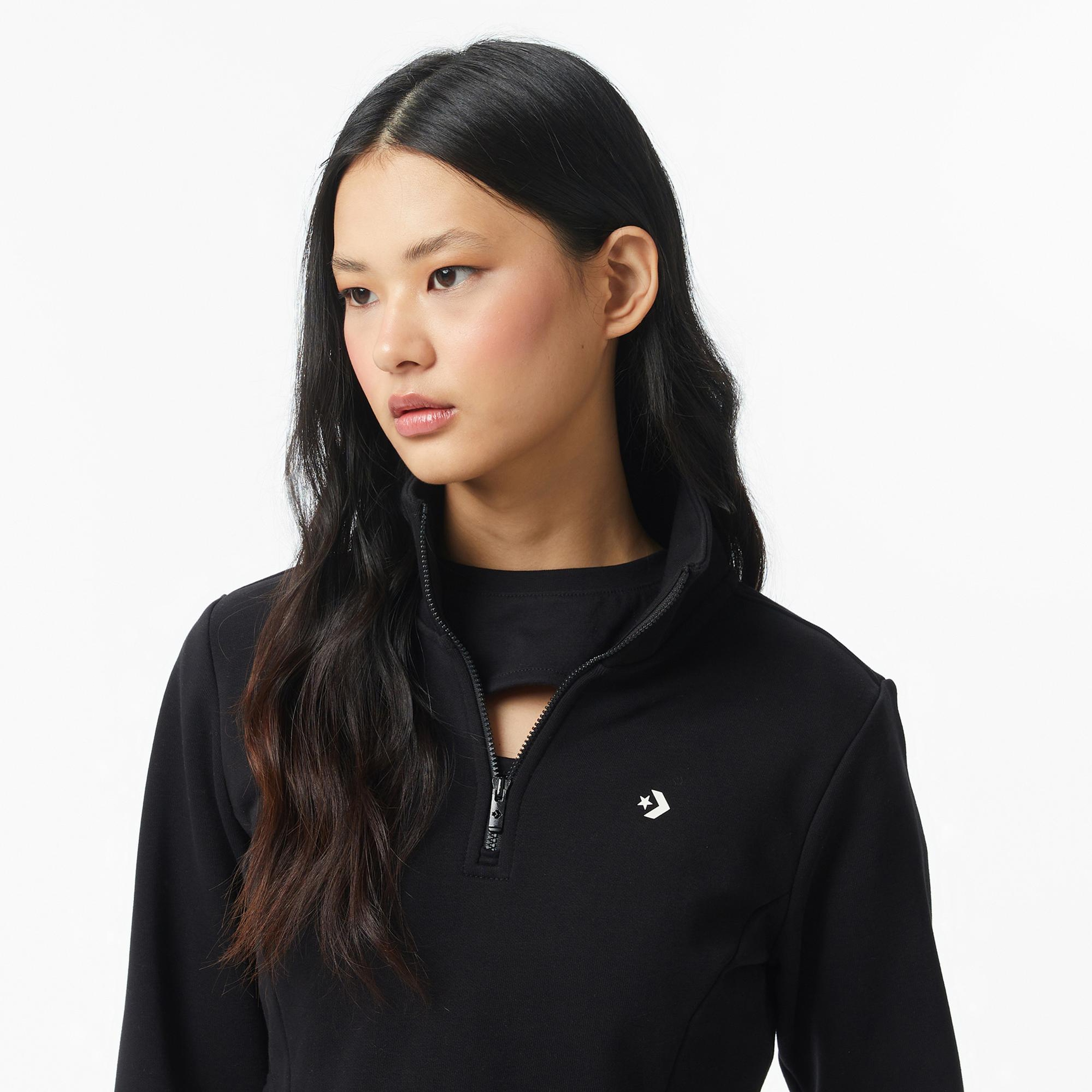 Converse Kadın Siyah Sweatshirt