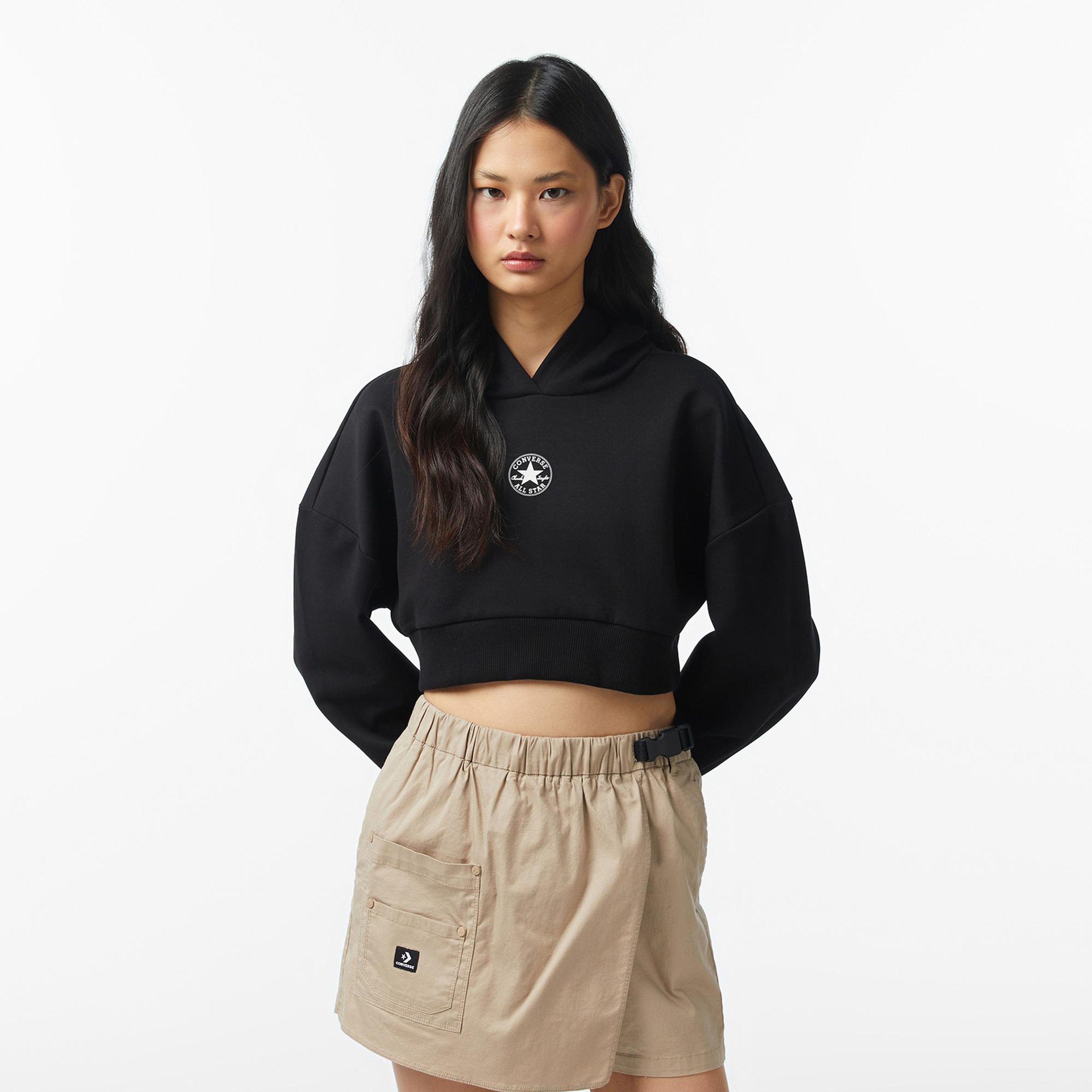 Converse Kadın Siyah Sweatshirt
