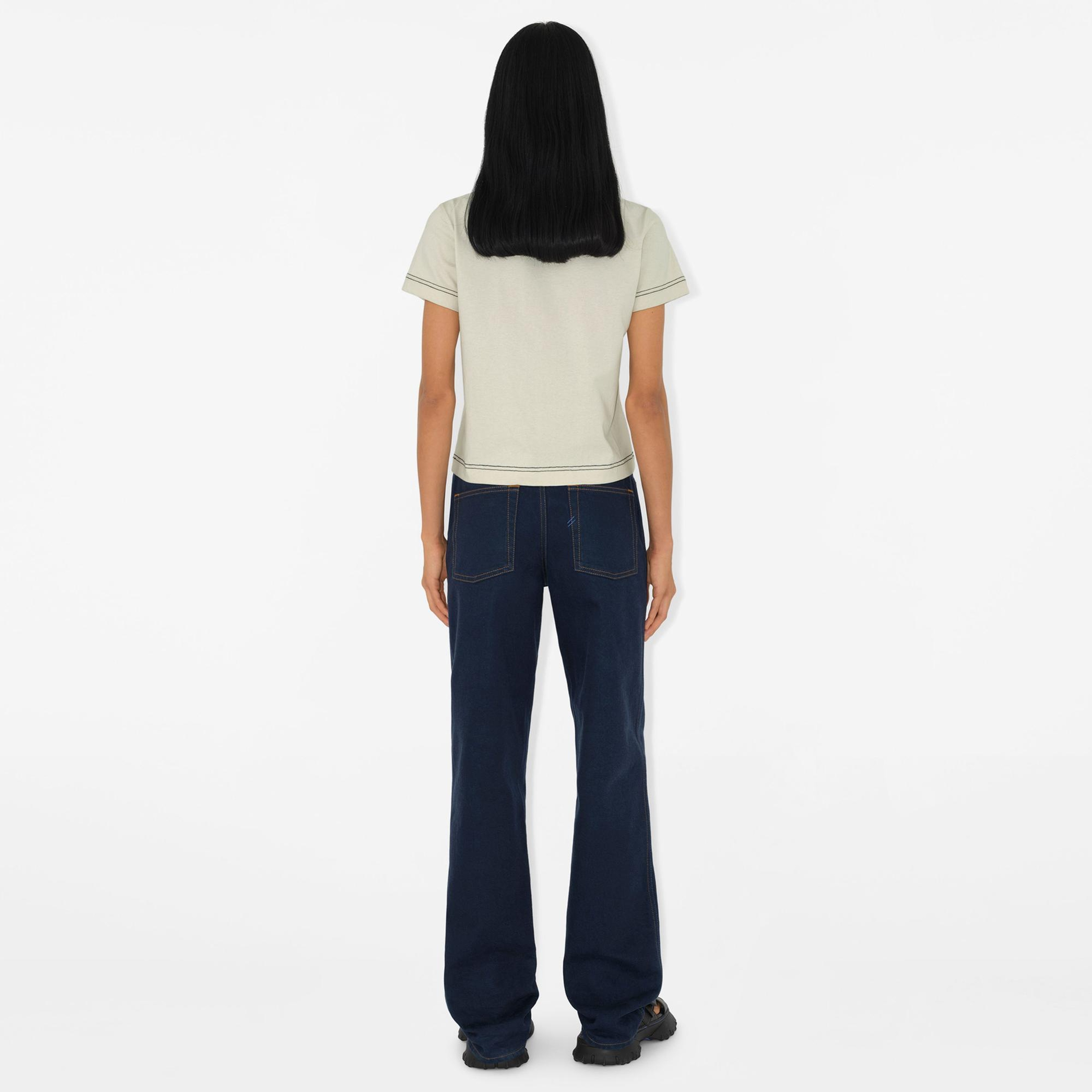 Burberry Kadın Gri T-Shirt