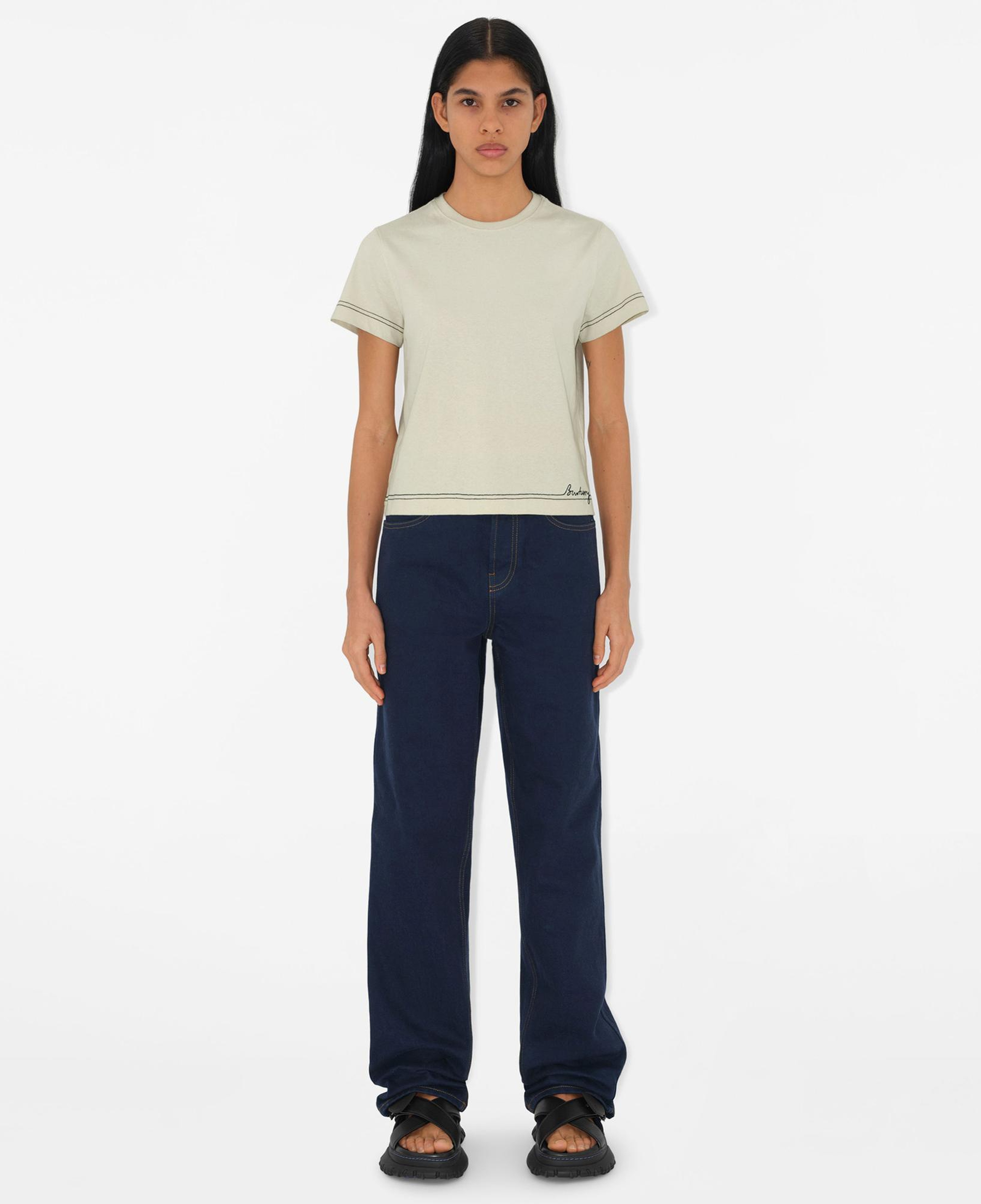 Burberry Kadın Gri T-Shirt