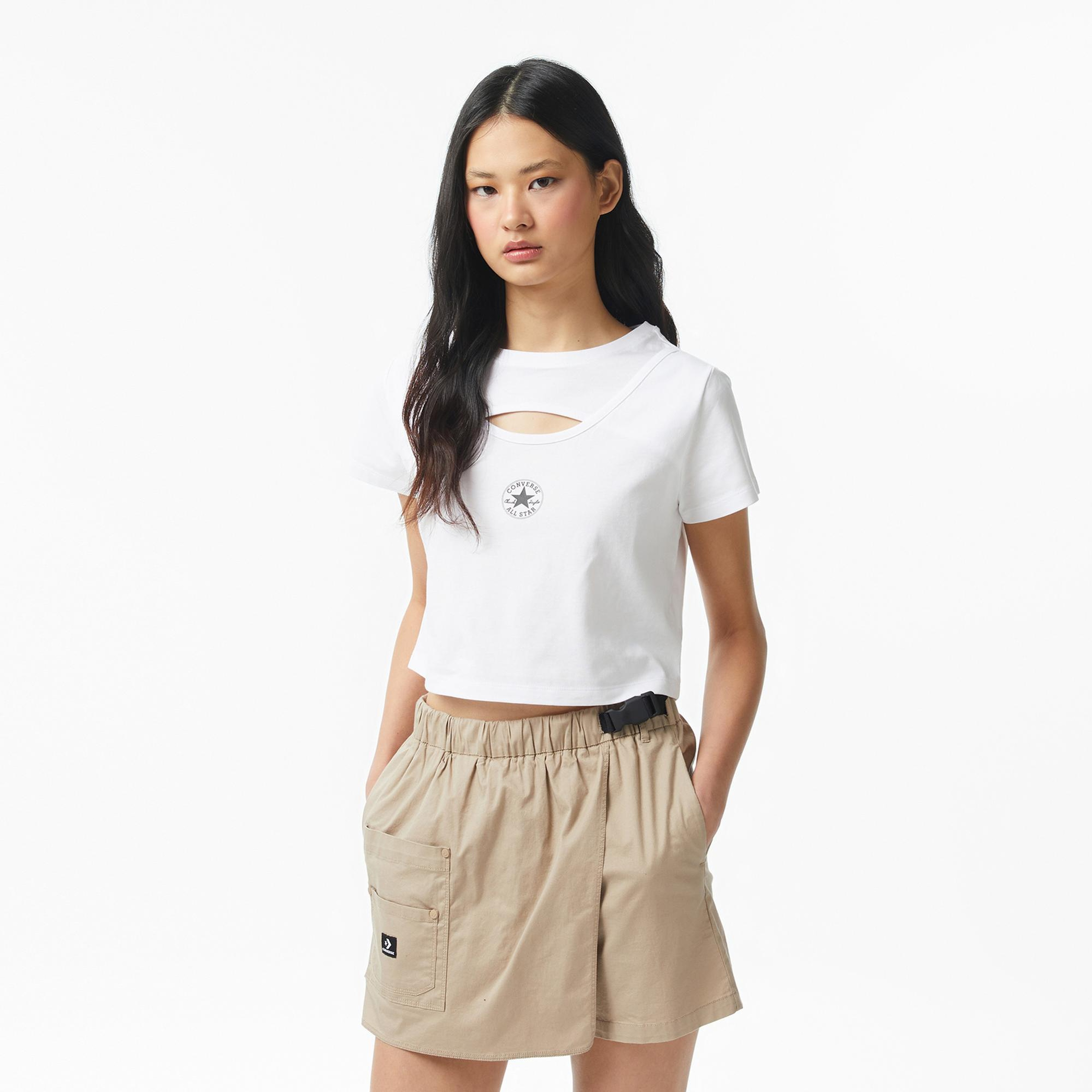 Converse Kadın Beyaz T-Shirt