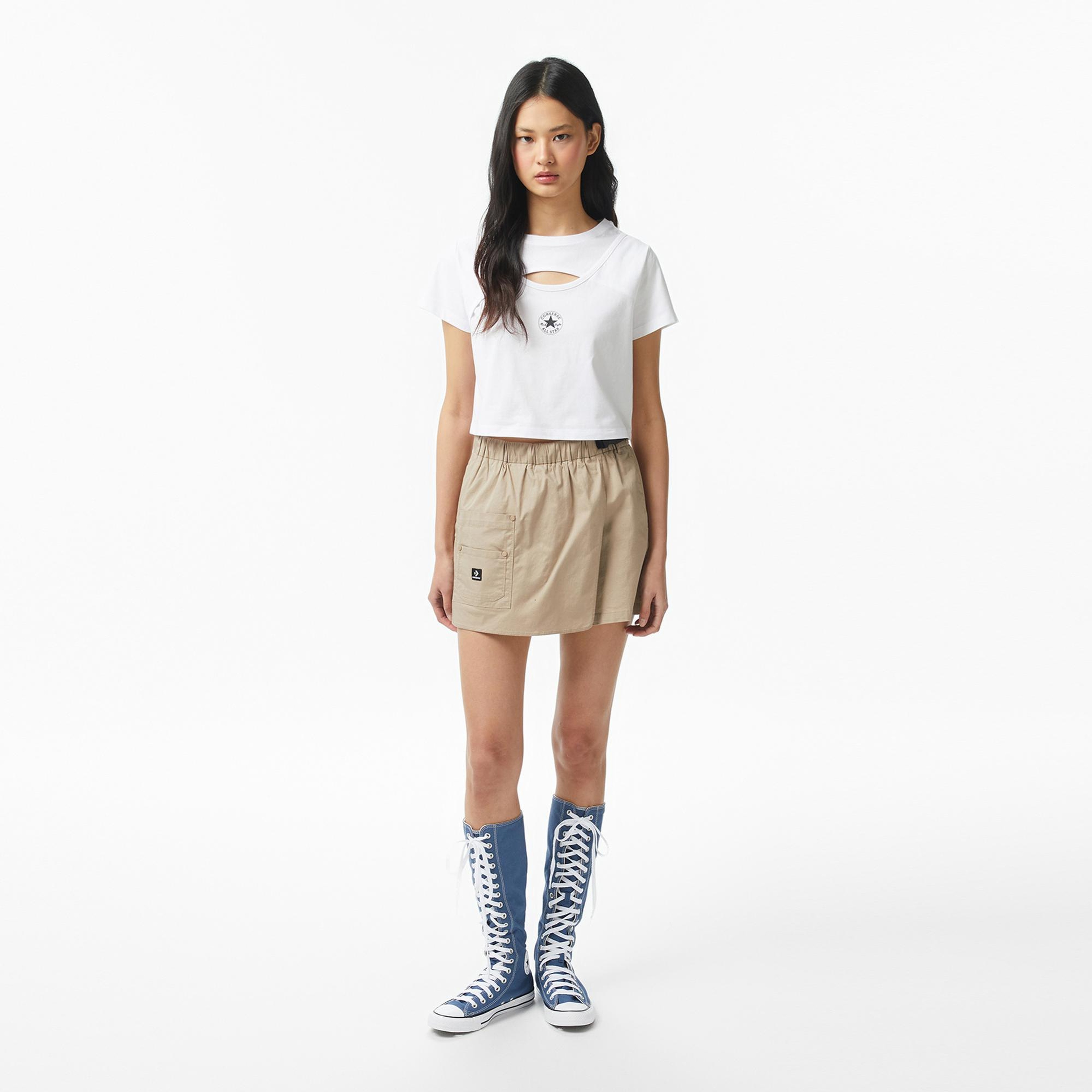 Converse Kadın Beyaz T-Shirt