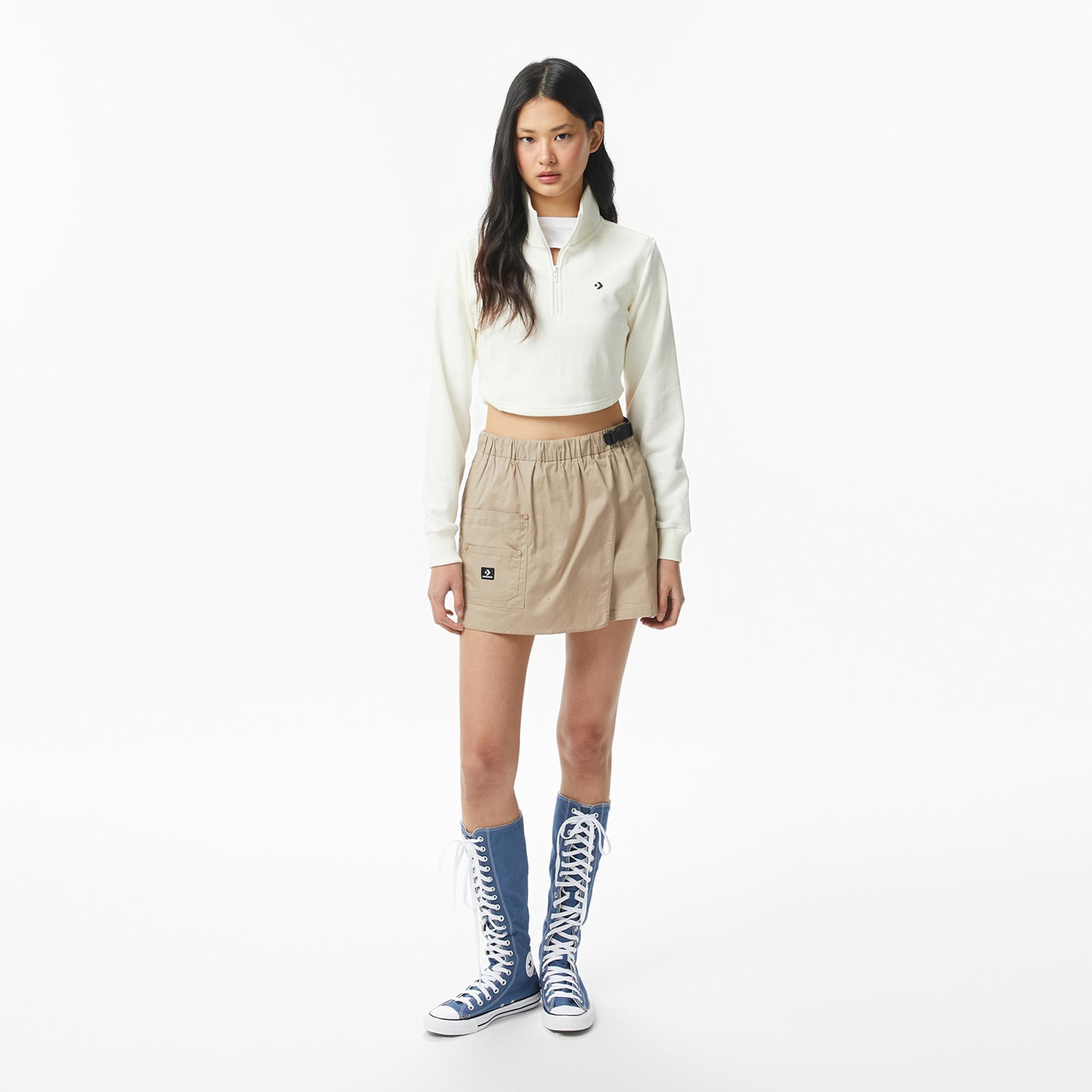 Converse Kadın Krem Sweatshirt