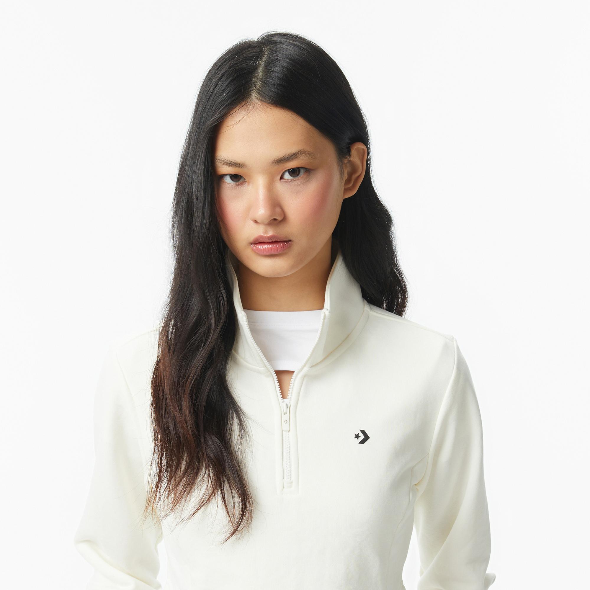 Converse Kadın Krem Sweatshirt