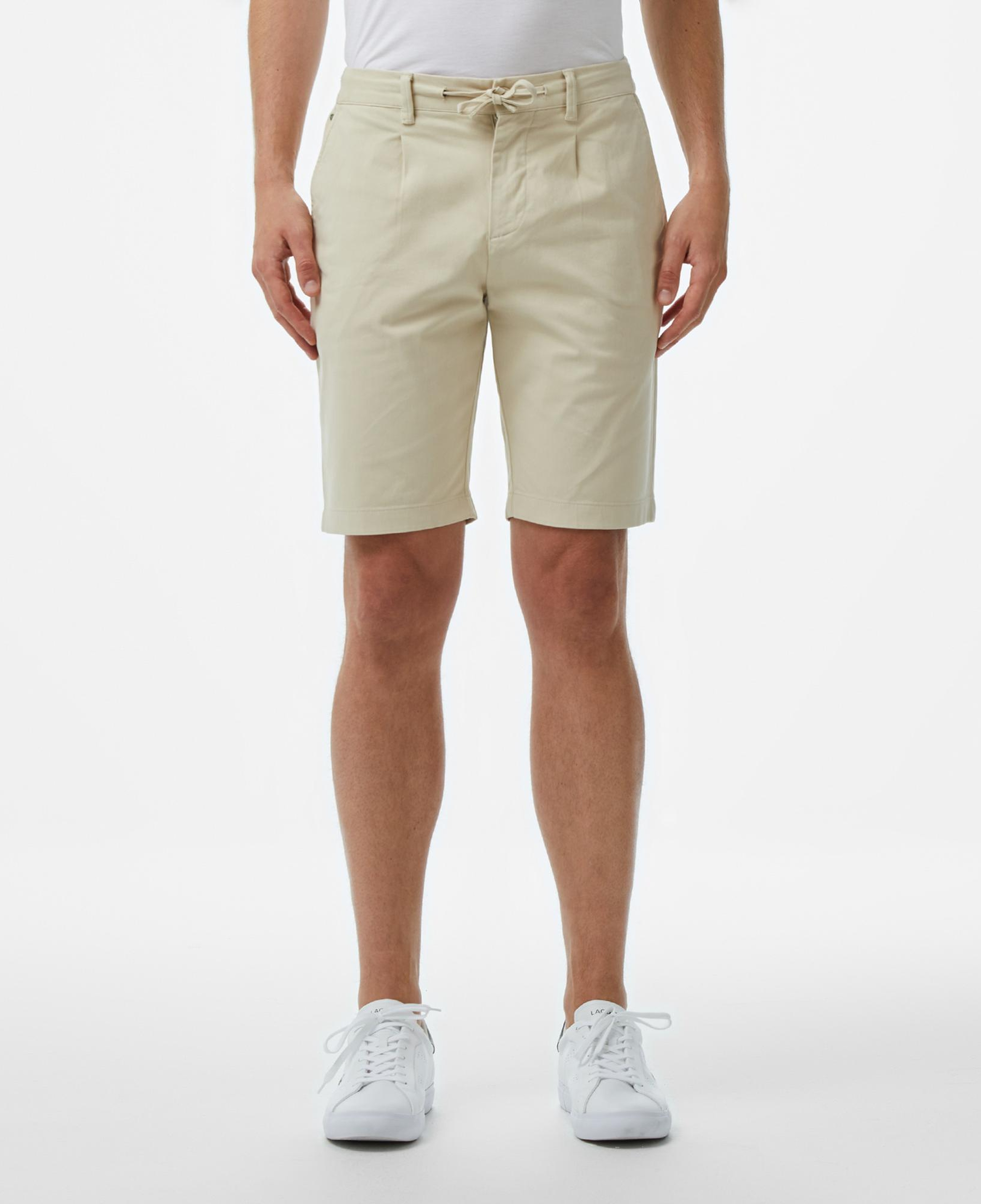 Lacoste Erkek Tapered Fit Krem Bermuda Şort