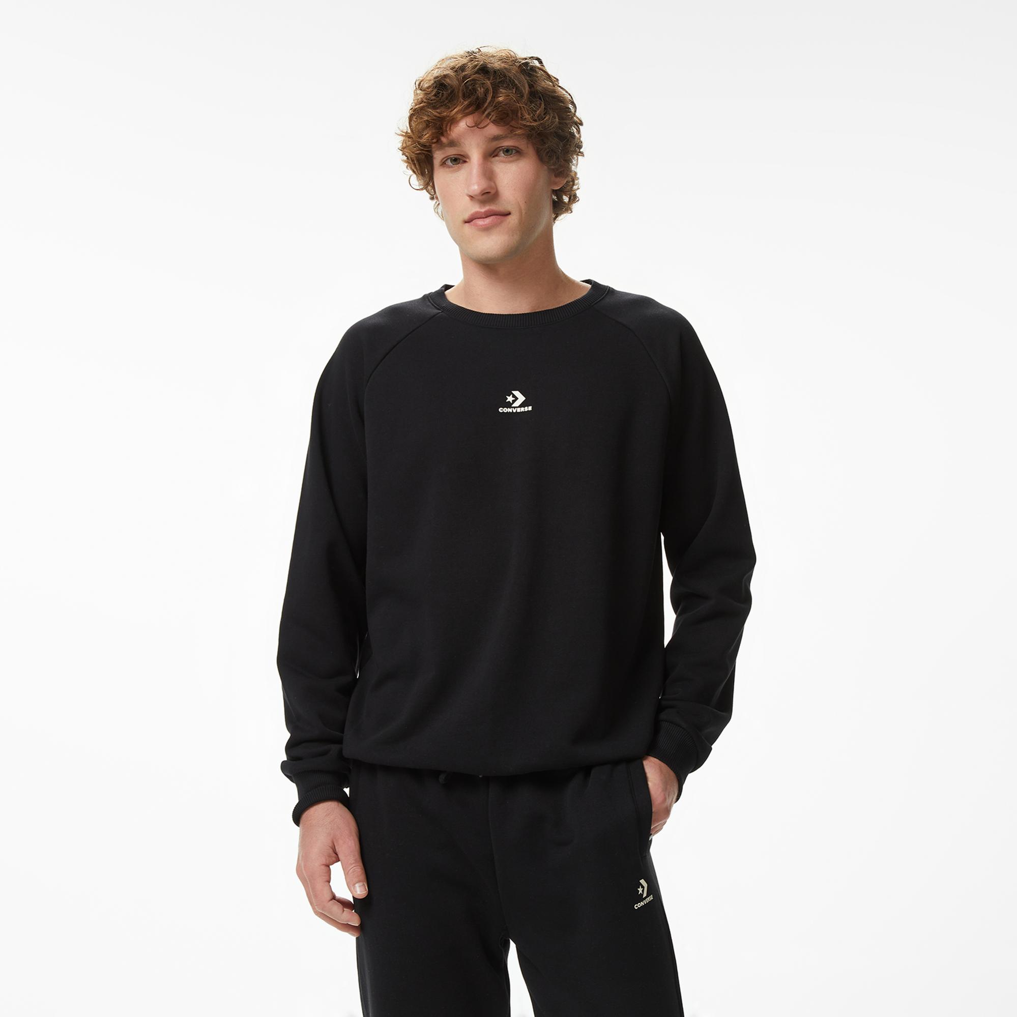 Converse Erkek Siyah Sweatshirt