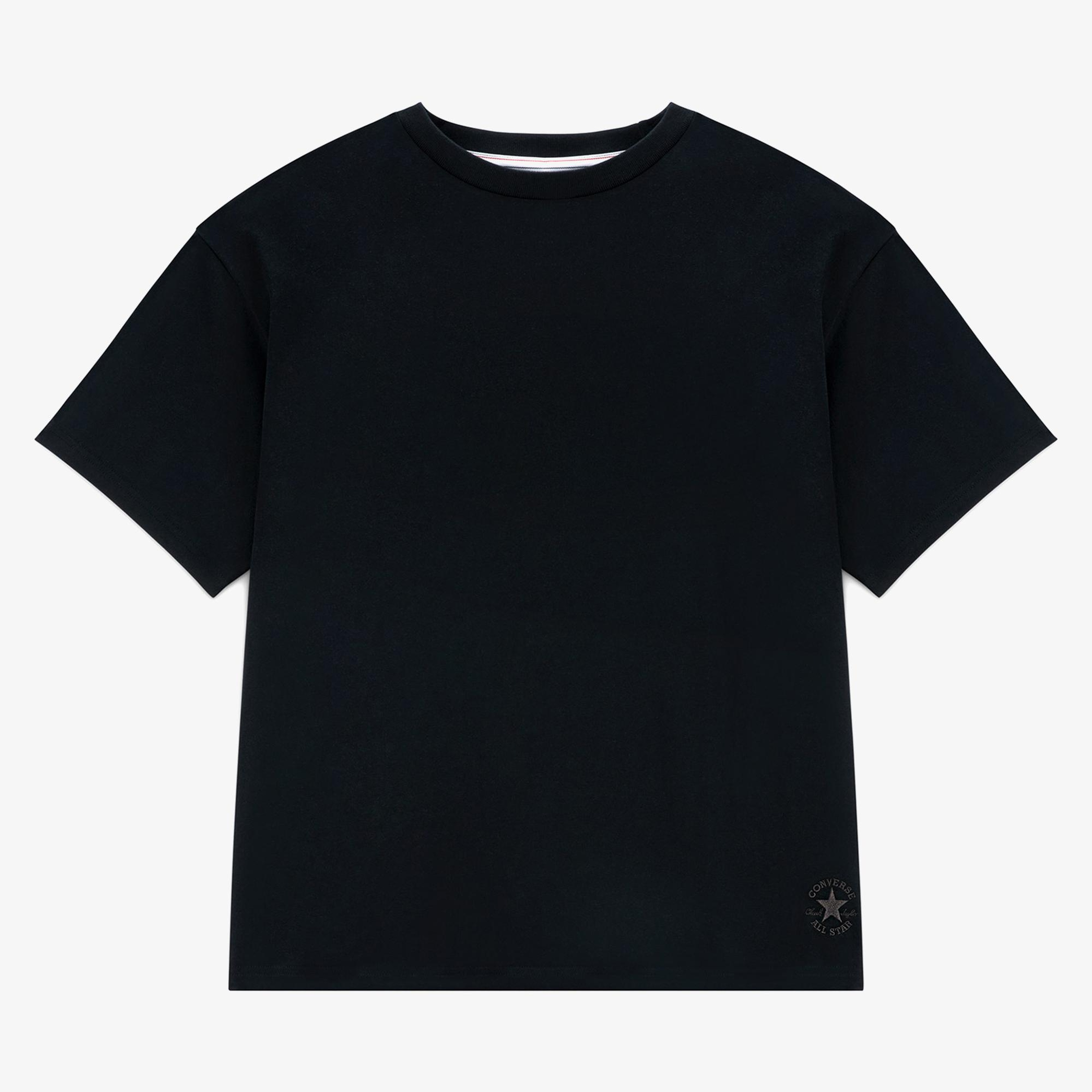 Converse Unisex Loose Fit Siyah T-Shirt