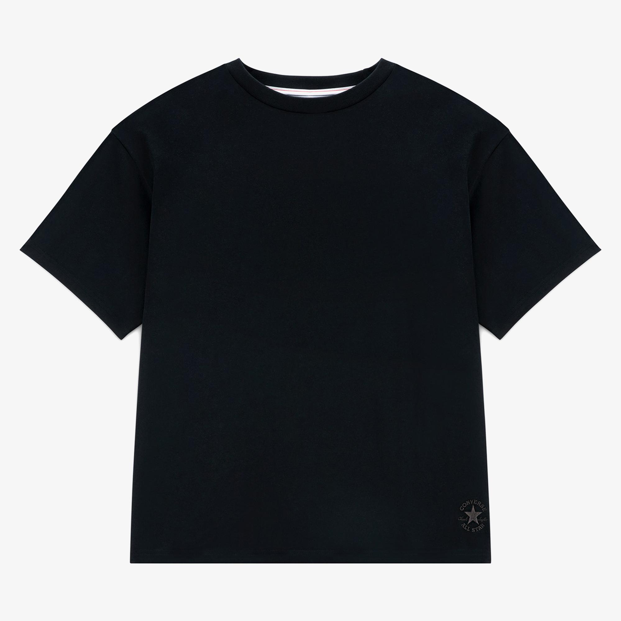 Converse Unisex Loose Fit Siyah T-Shirt