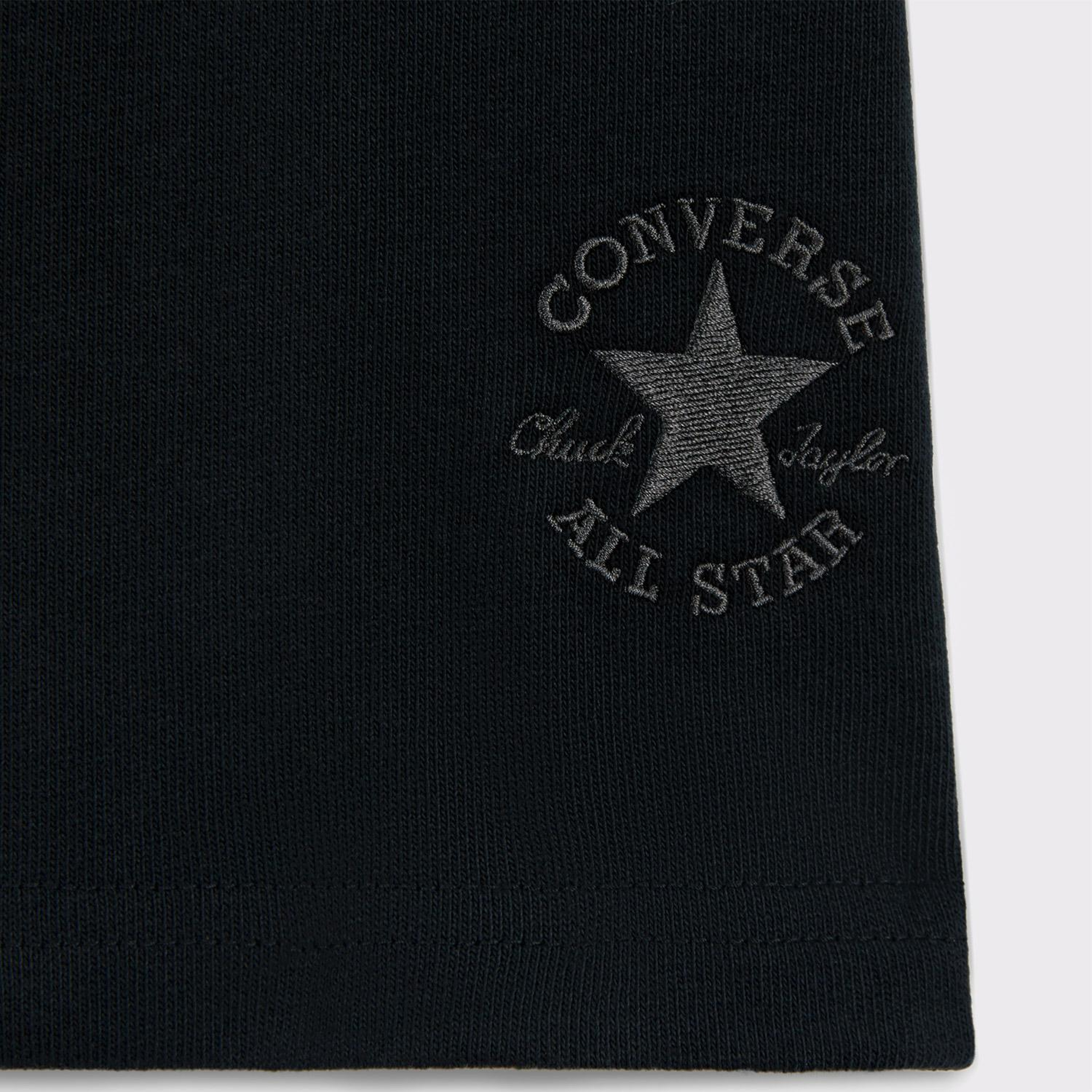 Converse Unisex Loose Fit Siyah T-Shirt