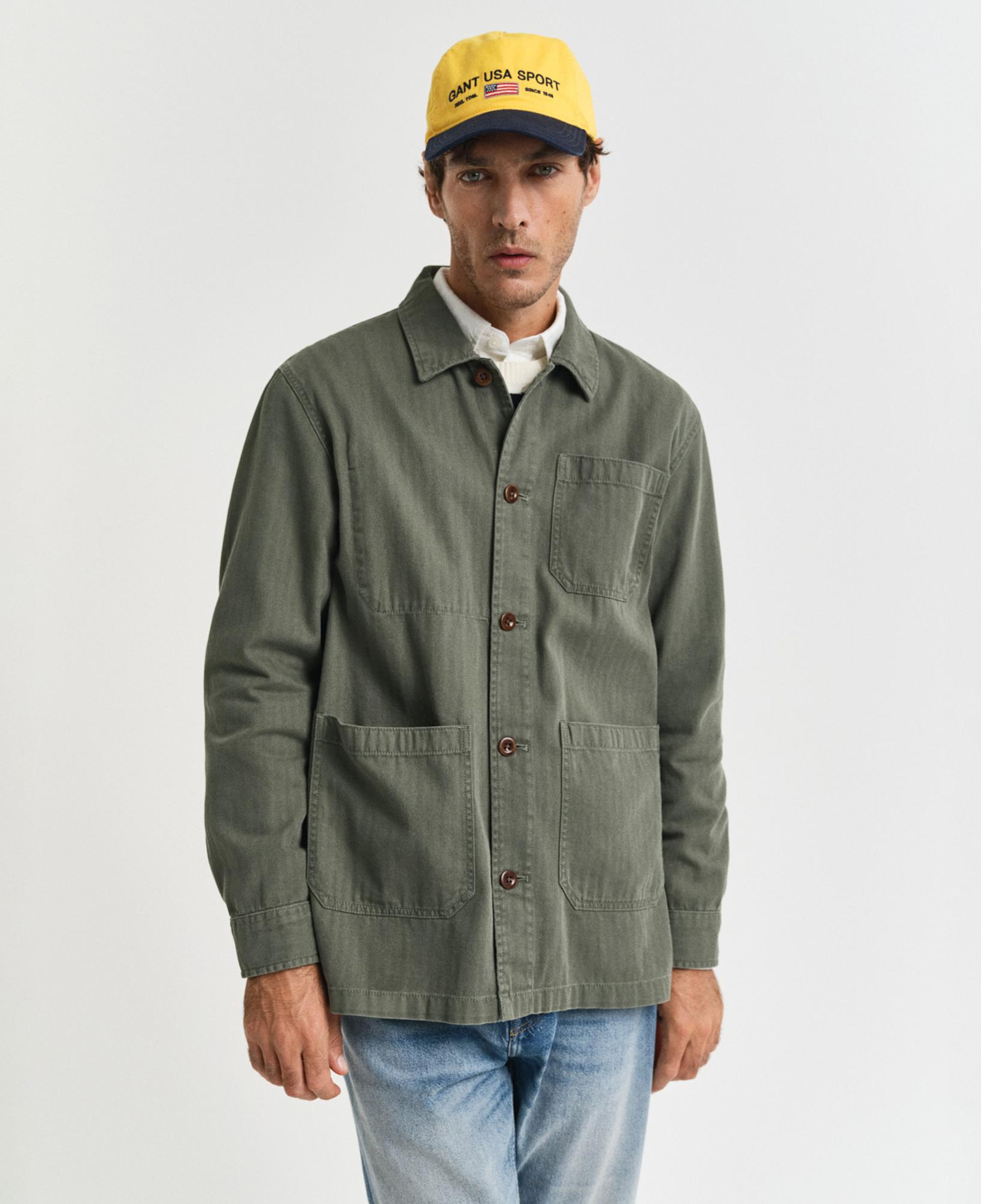 GANT Erkek Yeşil Regular Fit Klasik Yaka Gömlek