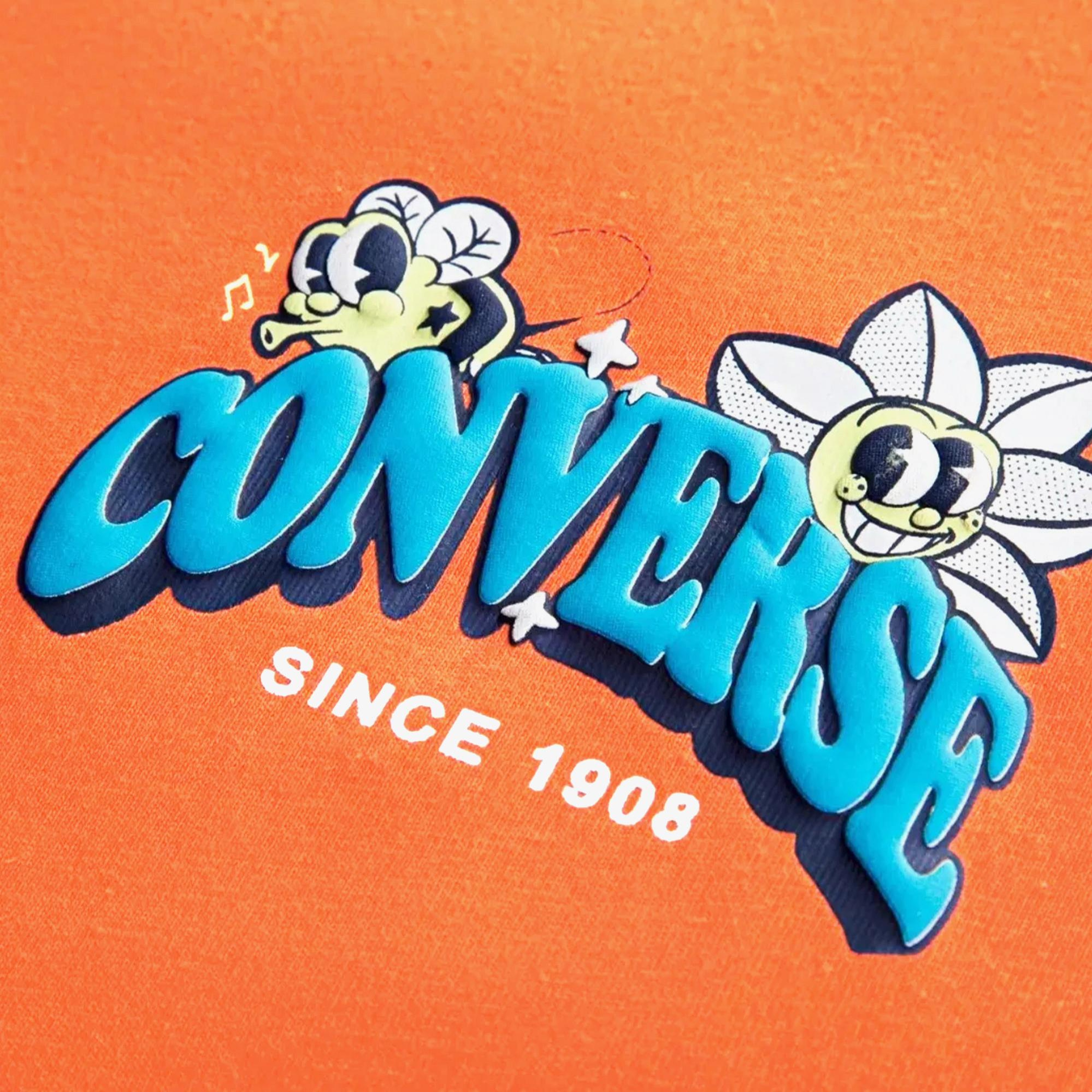 Converse Cnvb Trail Mix Flower Gfx Çocuk Turuncu T-Shirt