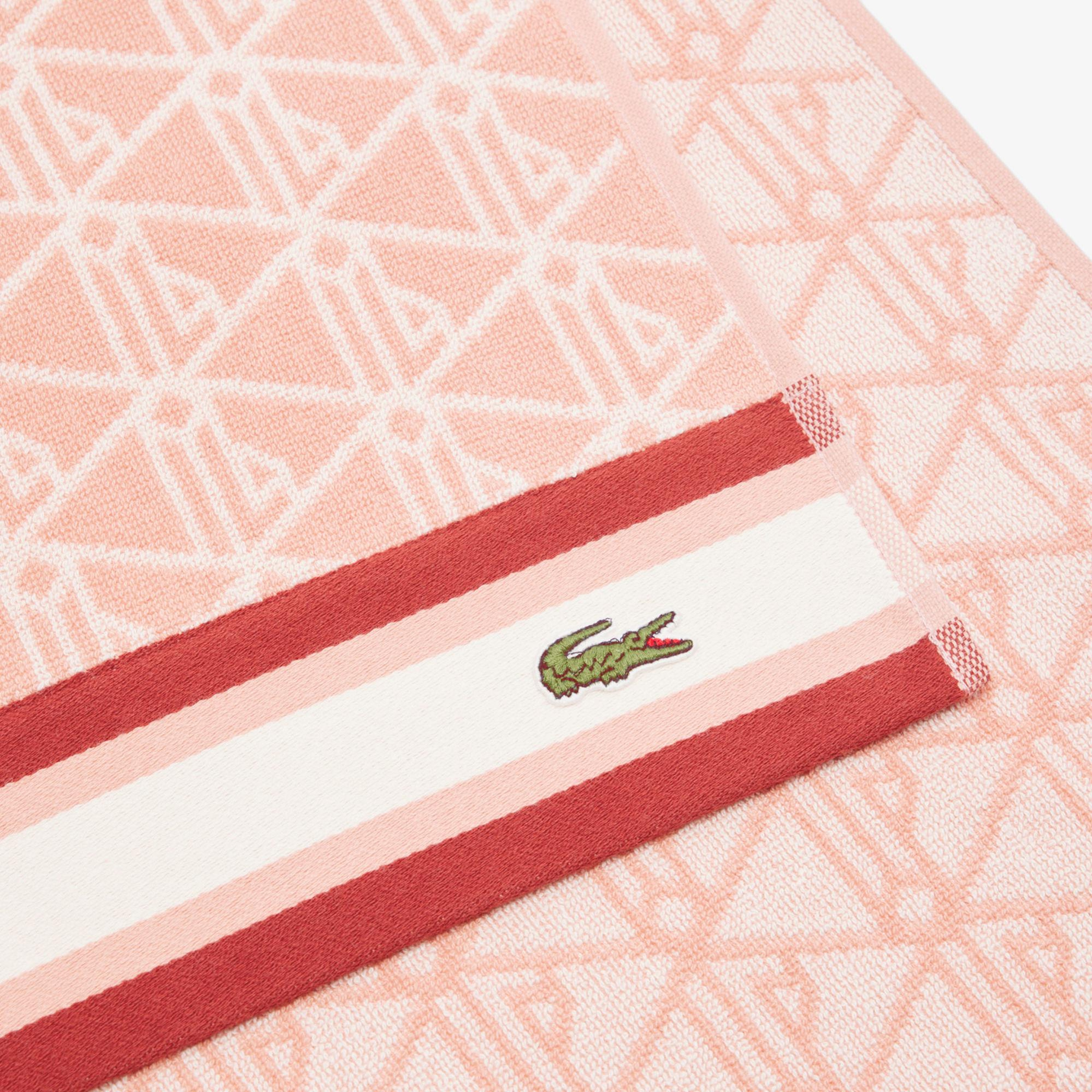 Unisex Monogram Pembe Plaj Havlusu