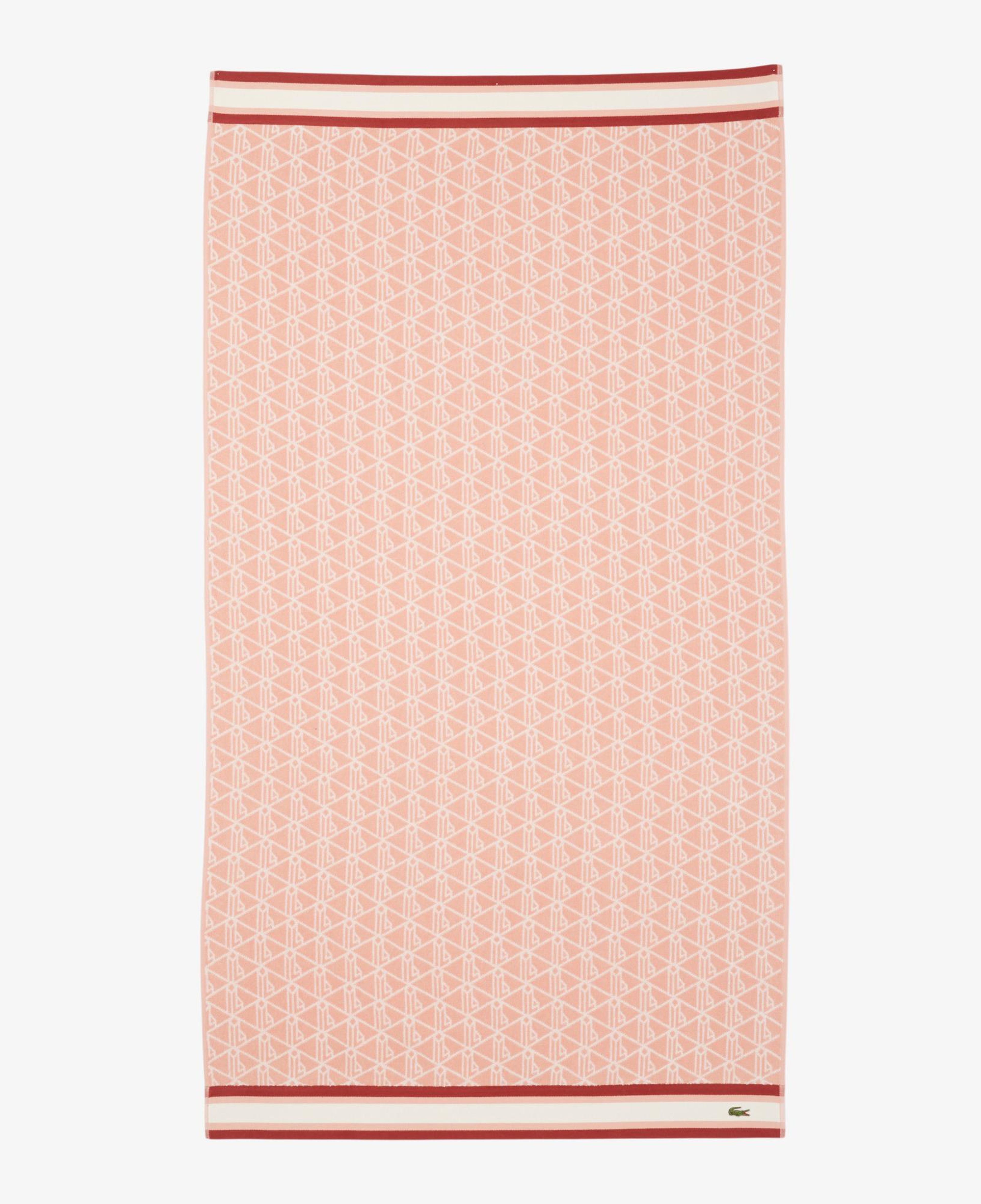 Unisex Monogram Pembe Plaj Havlusu