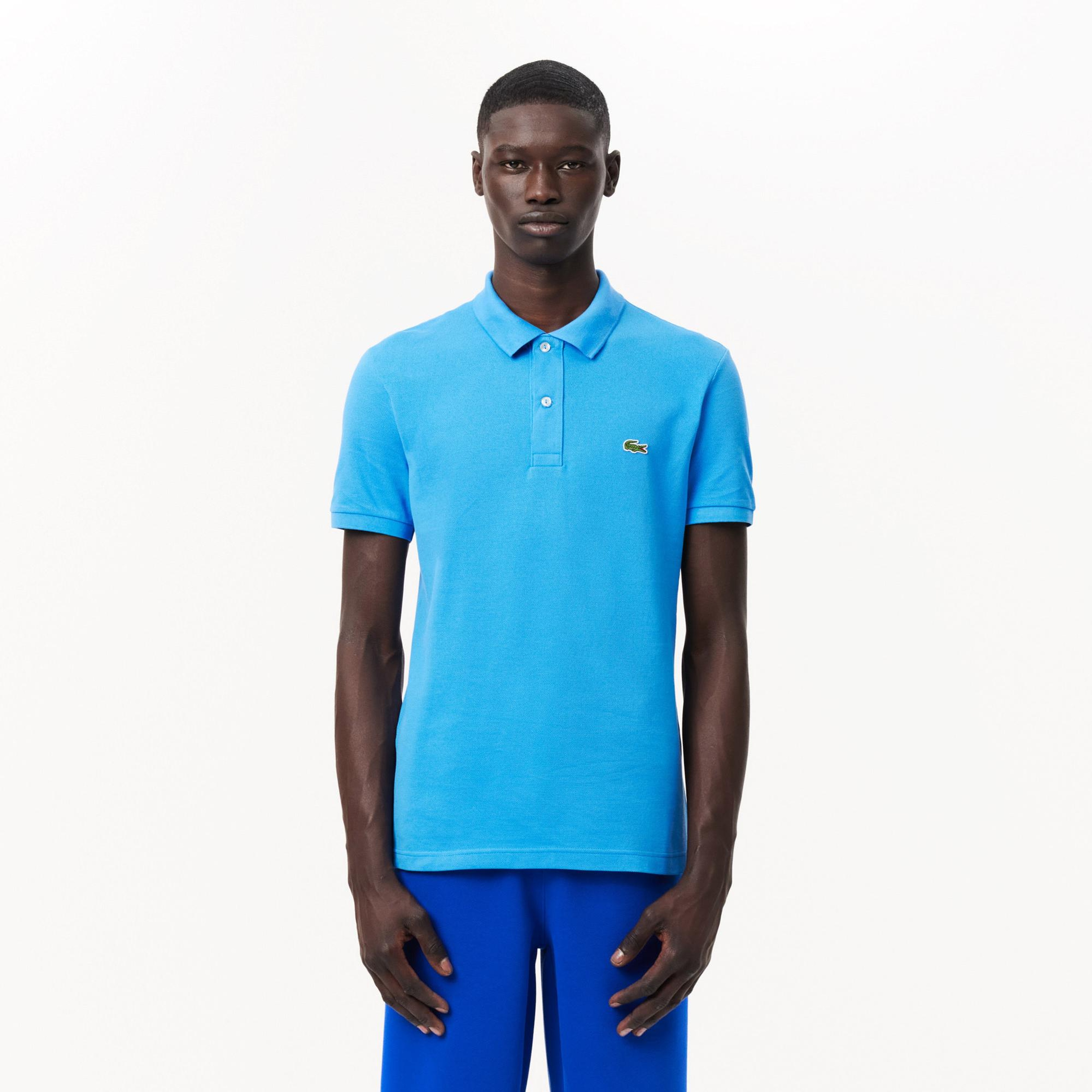 Lacoste L.12.12 Erkek Slim Fit Mavi Polo