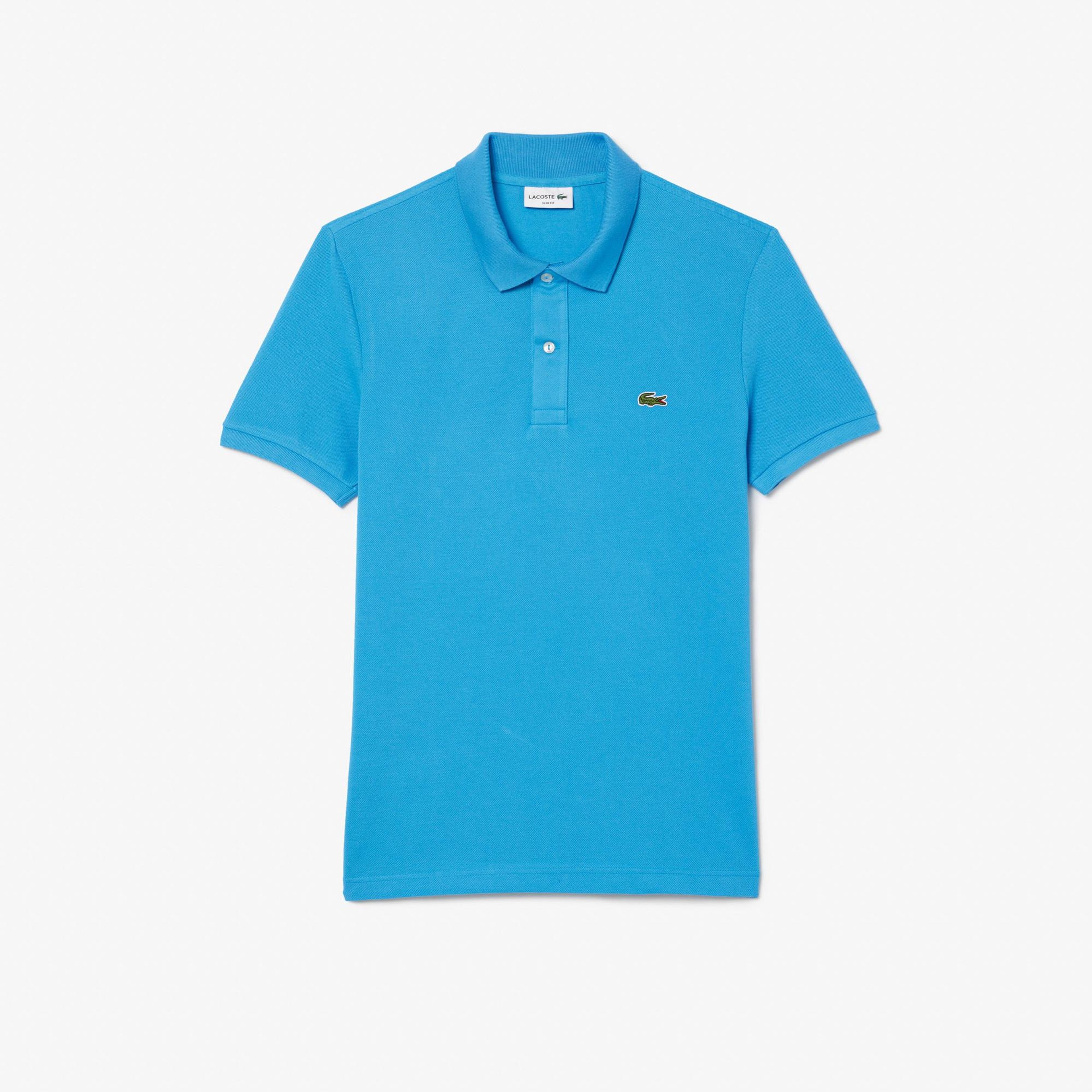 Lacoste L.12.12 Erkek Slim Fit Mavi Polo