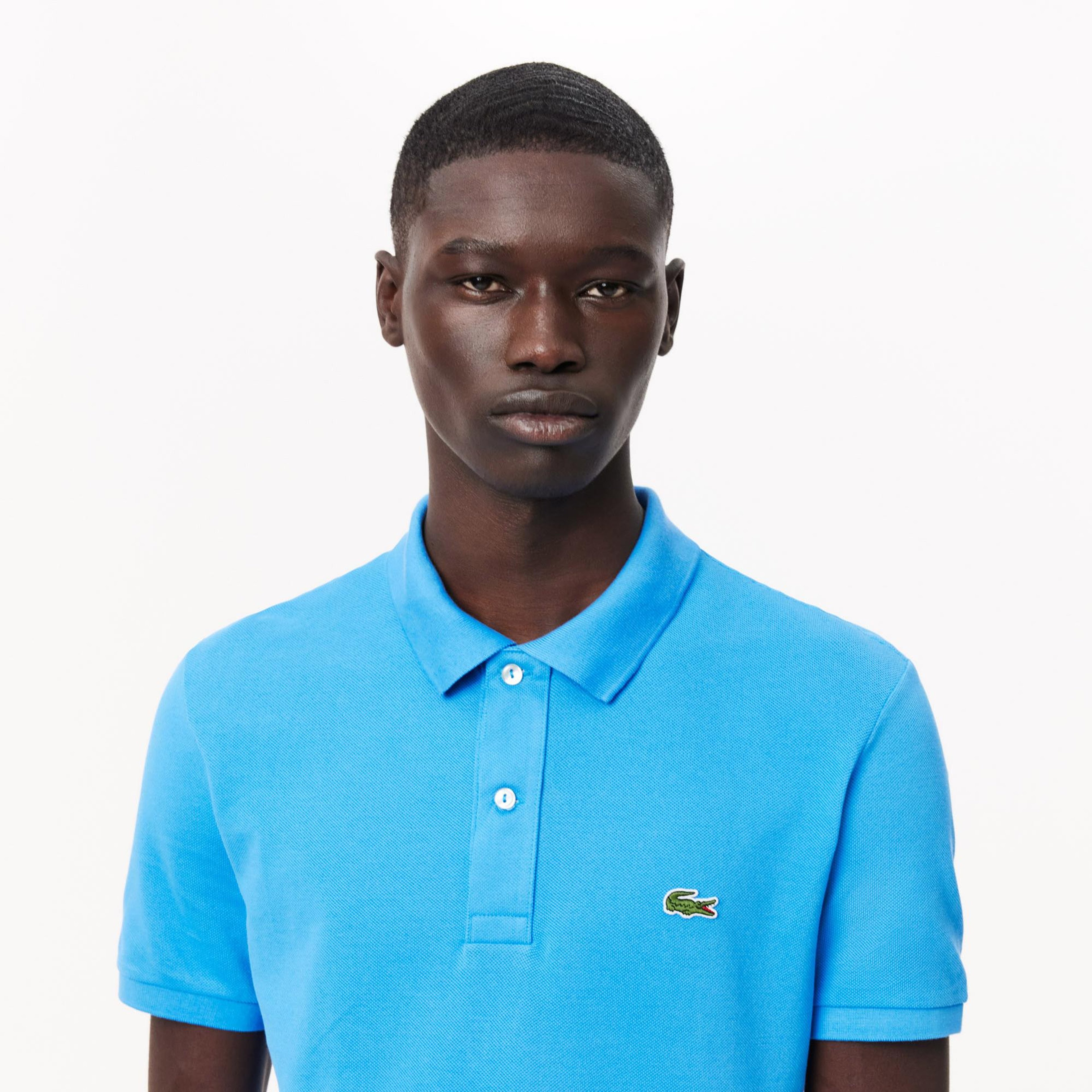 Lacoste L.12.12 Erkek Slim Fit Mavi Polo