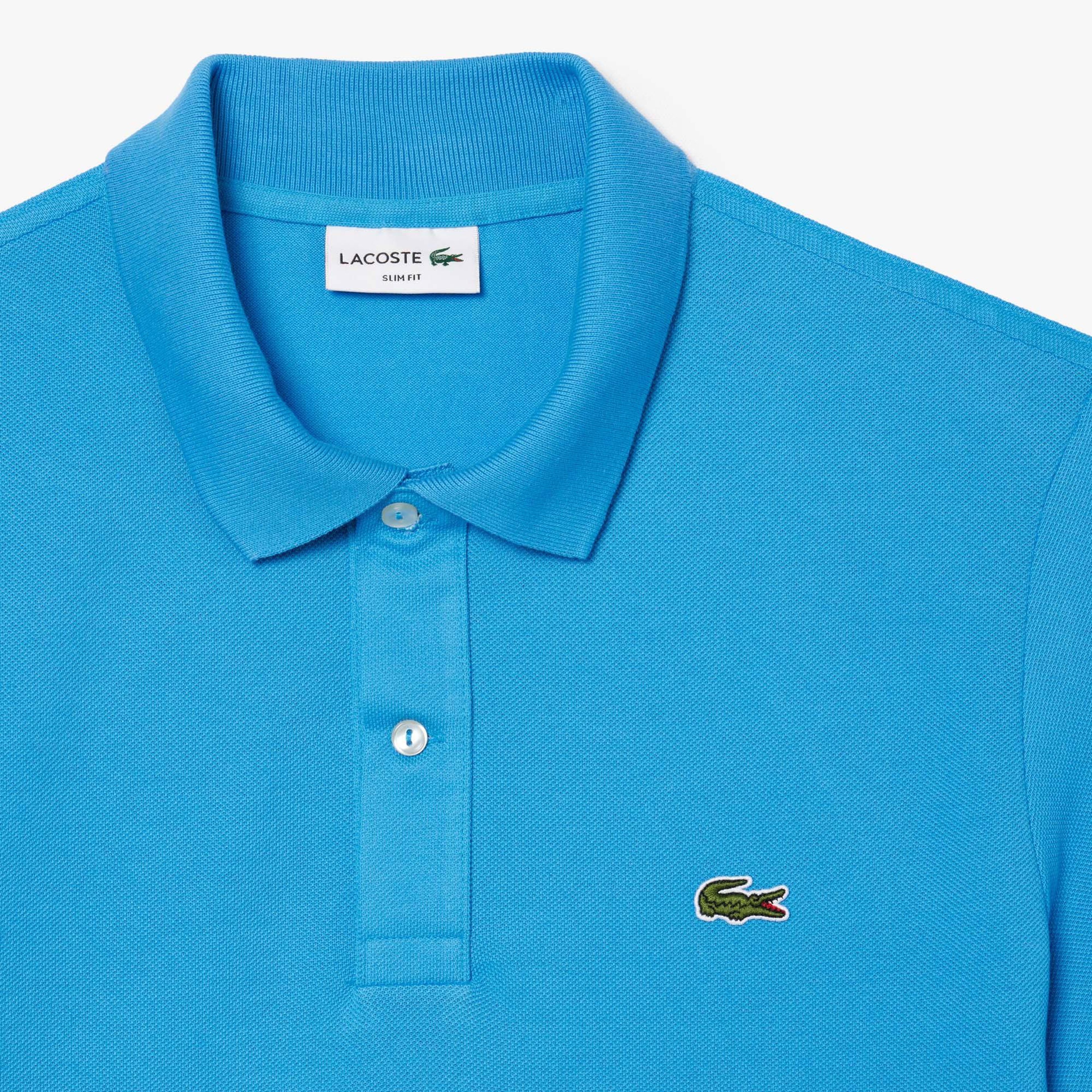 Lacoste L.12.12 Erkek Slim Fit Mavi Polo