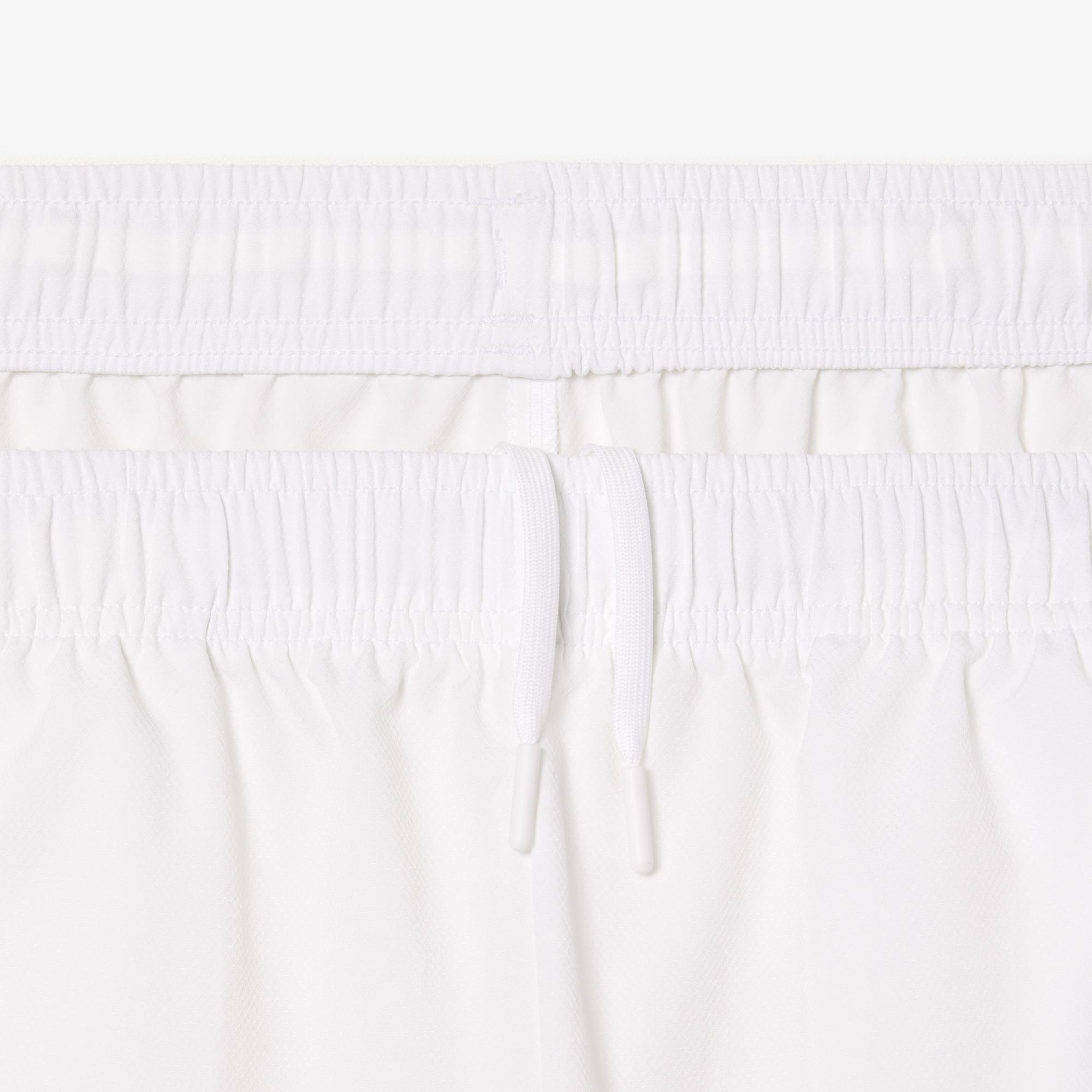 Lacoste Erkek Renk Bloklu Beyaz Şort