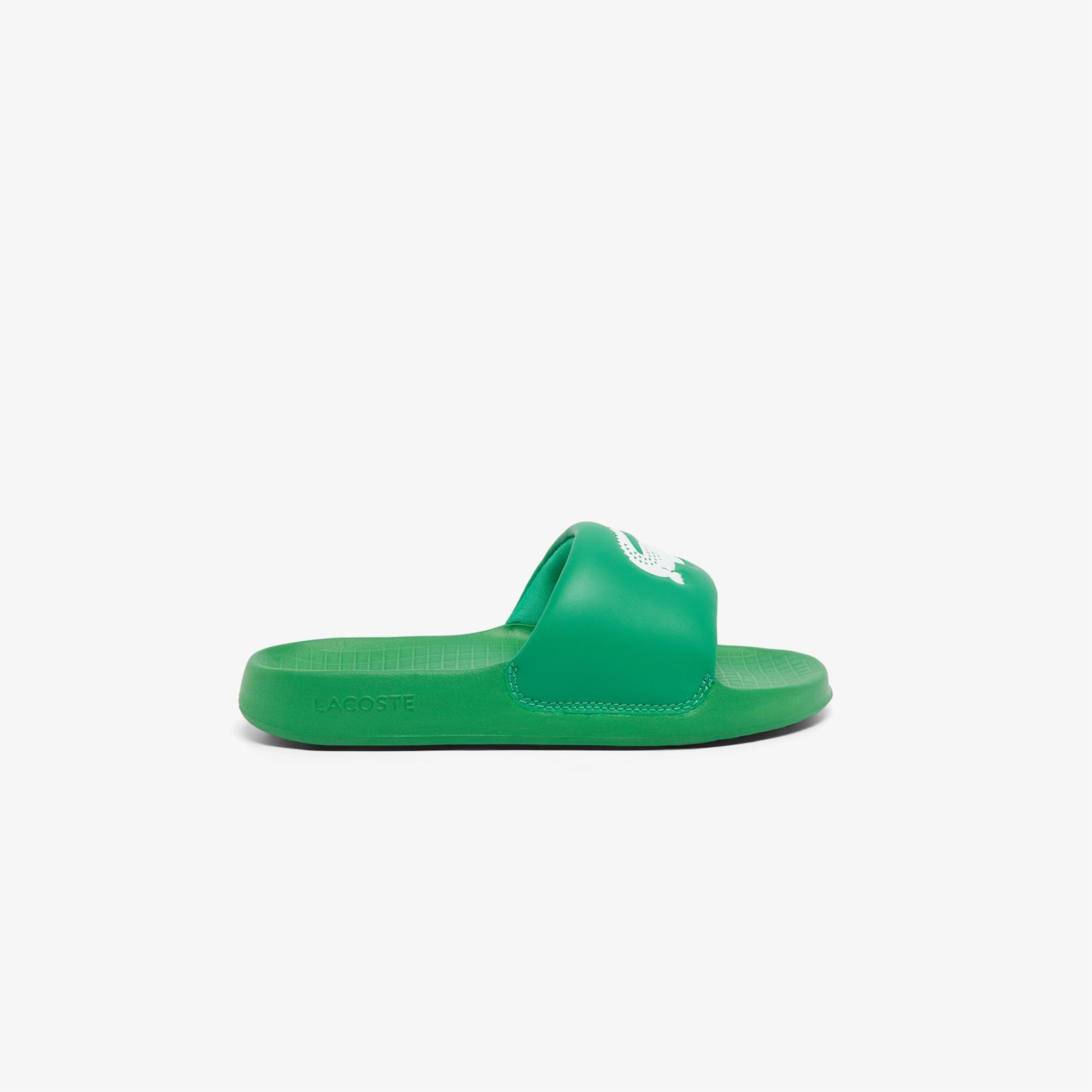 Lacoste Serve Slide 1.0 Çocuk Yeşil Terlik