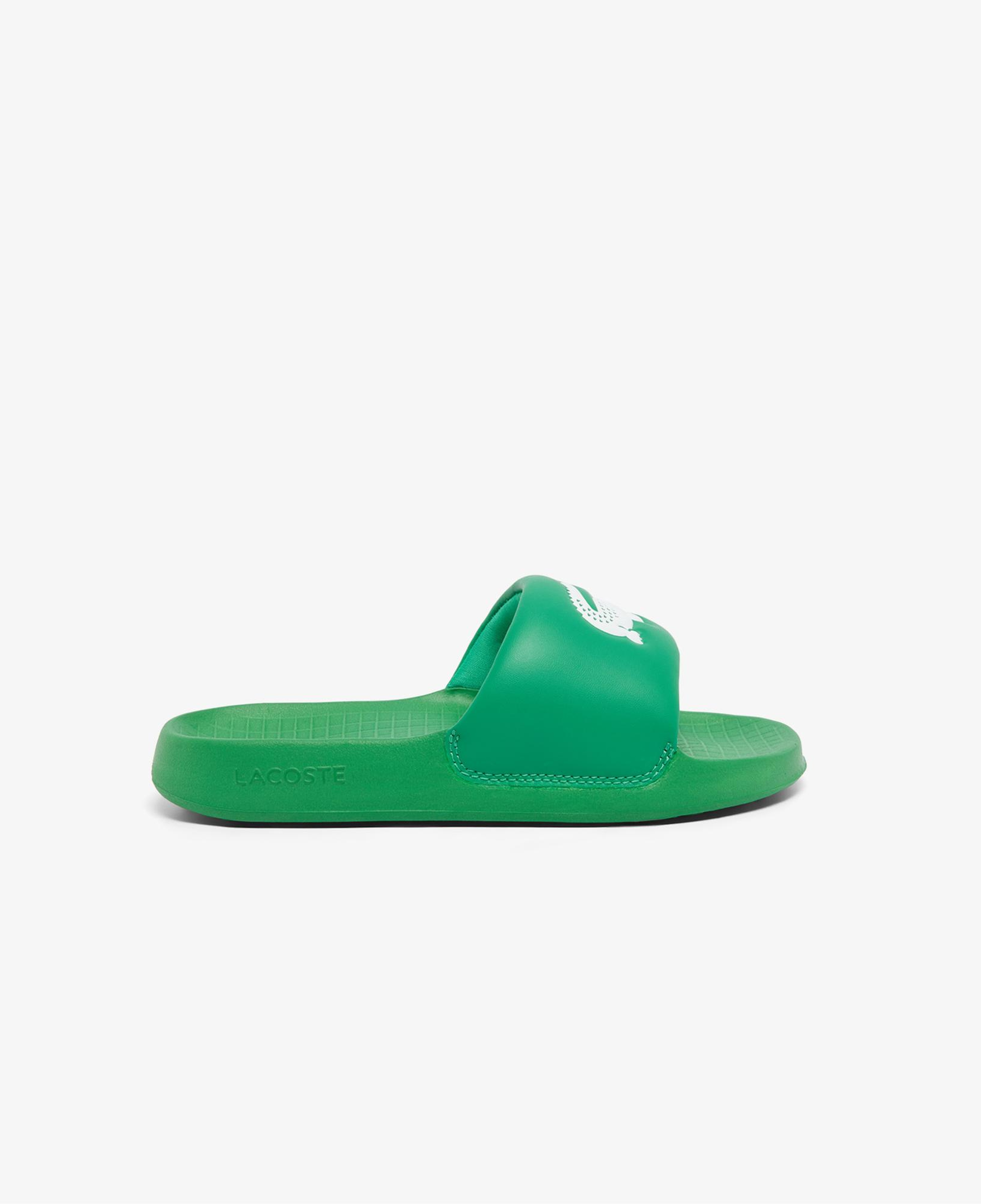 Lacoste Serve Slide 1.0 Çocuk Yeşil Terlik