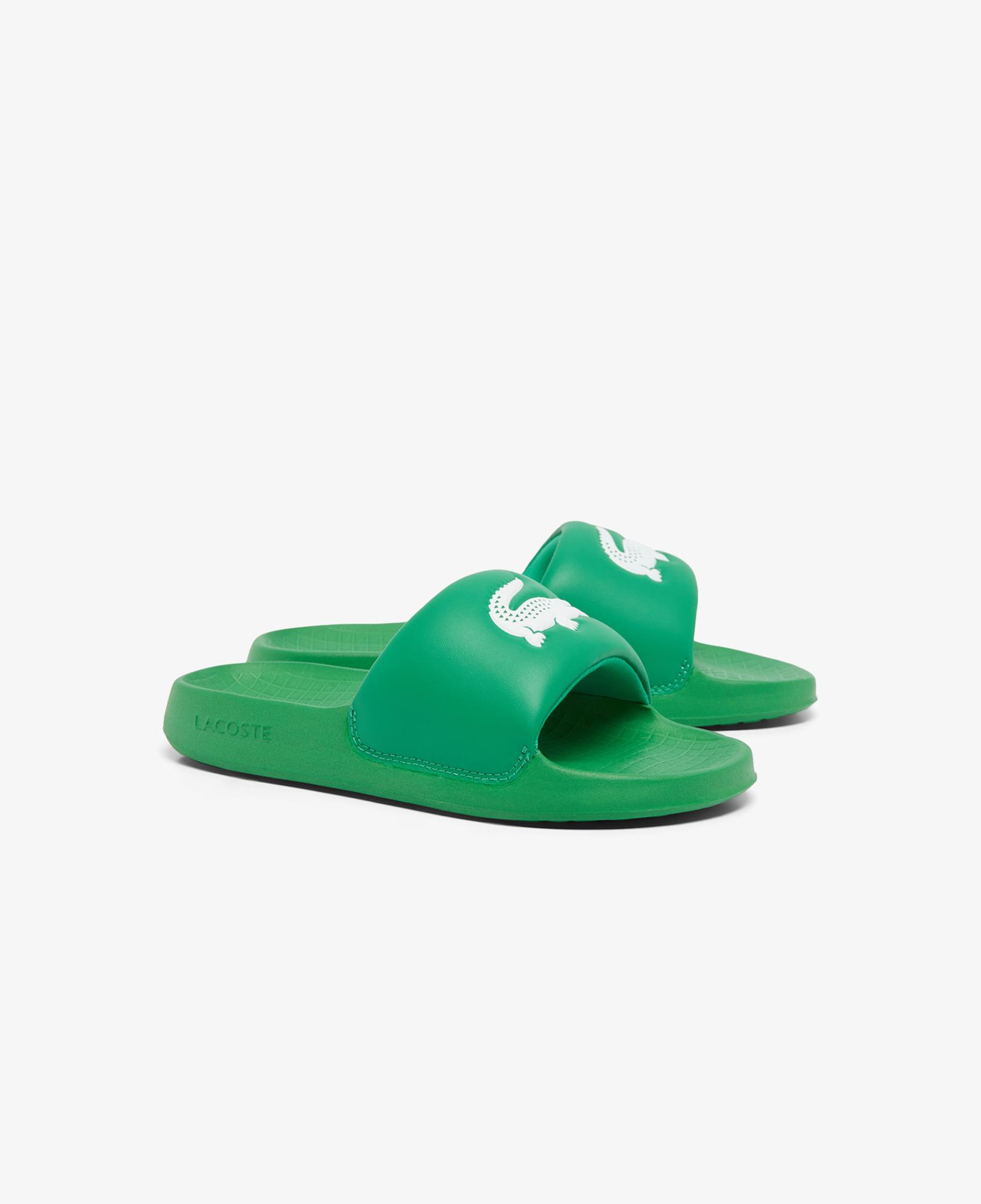 Lacoste Serve Slide 1.0 Çocuk Yeşil Terlik