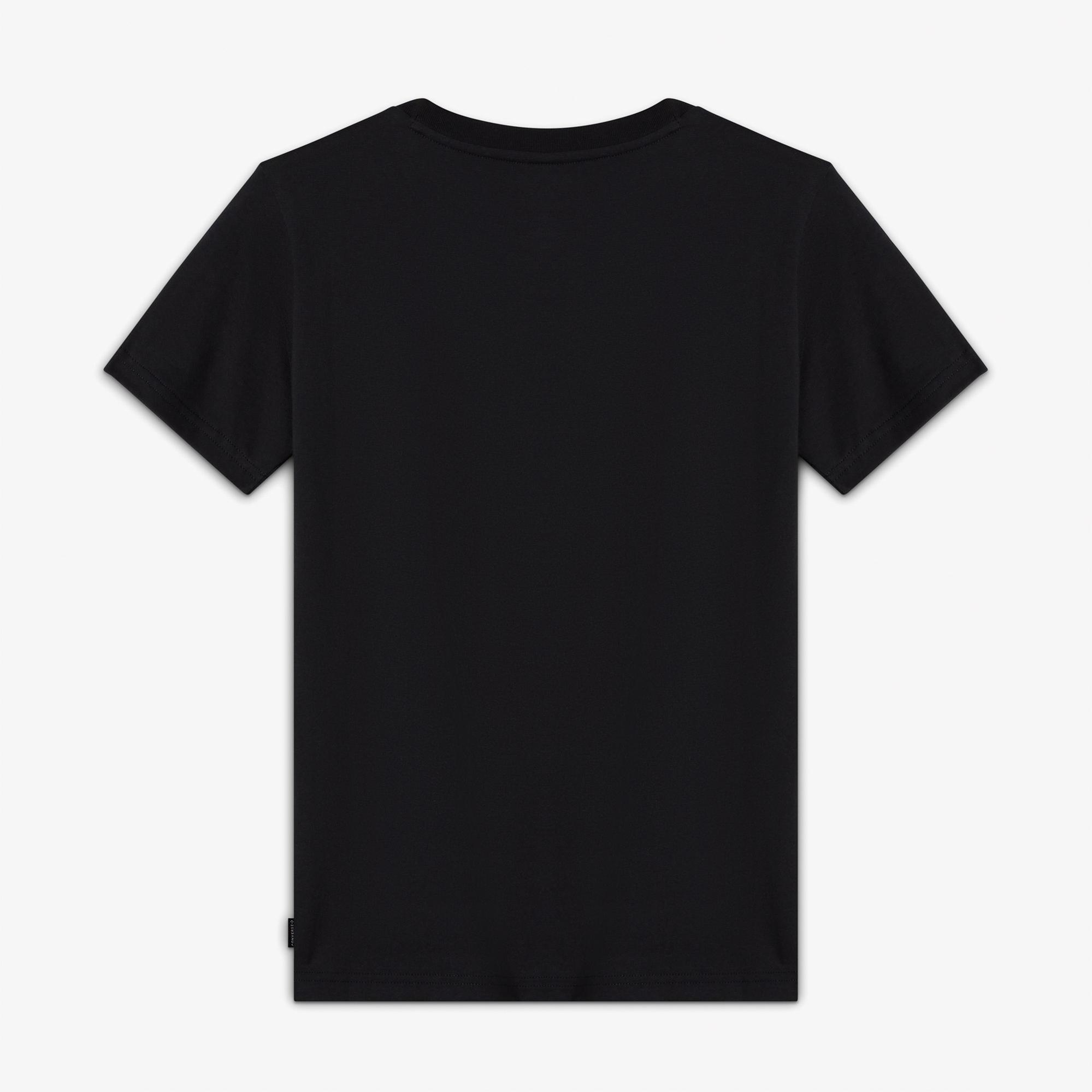 Converse Logo Kadın Siyah T?Shirt