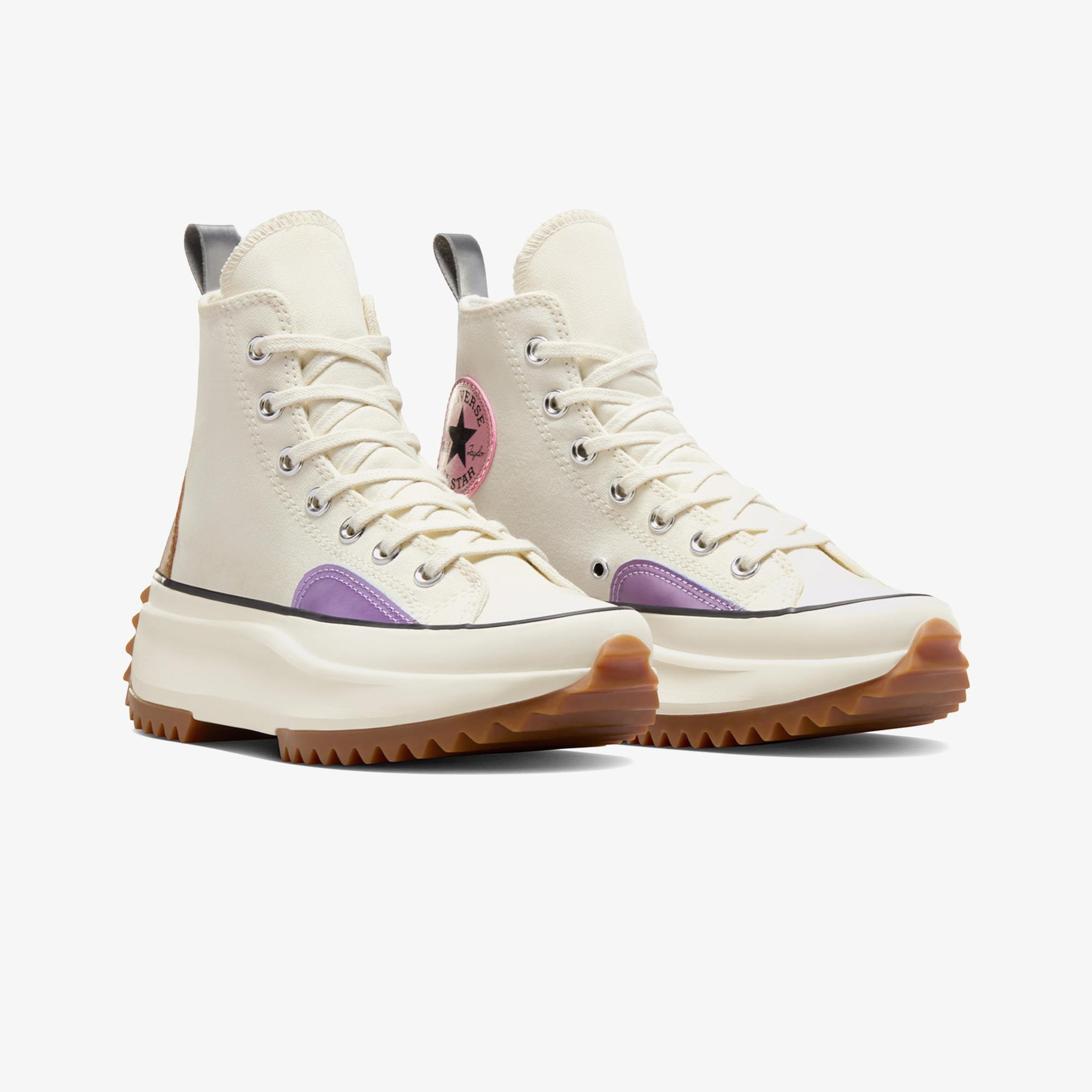 Converse Run Star Hike Unisex Krem Platform Sneaker