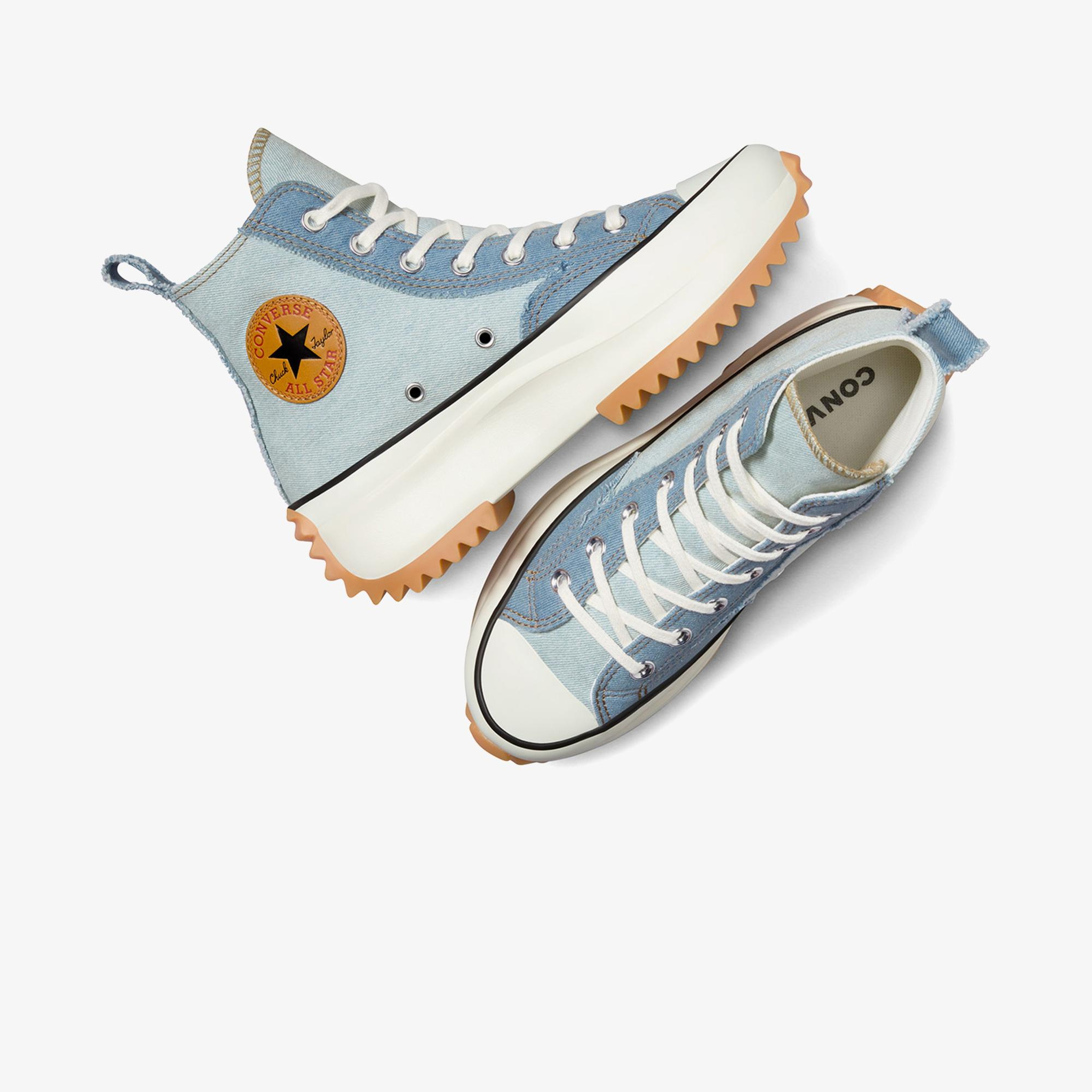 Converse Run Star Hike Unisex Mavi Denim Platform Sneaker