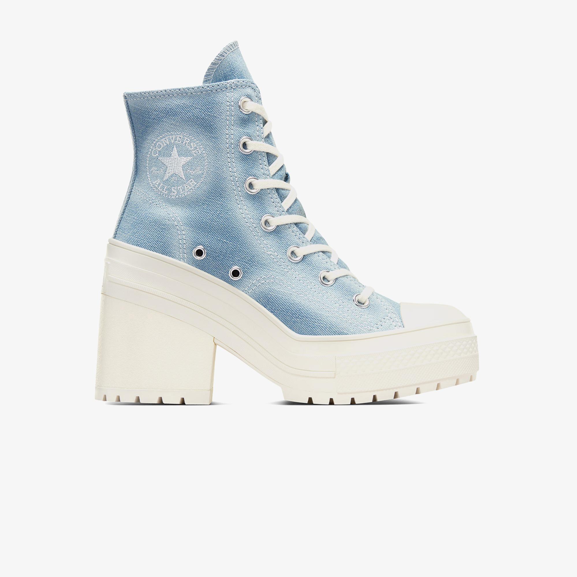 Converse Chuck 70 De Luxe Heel Unisex Denim Platform Sneaker