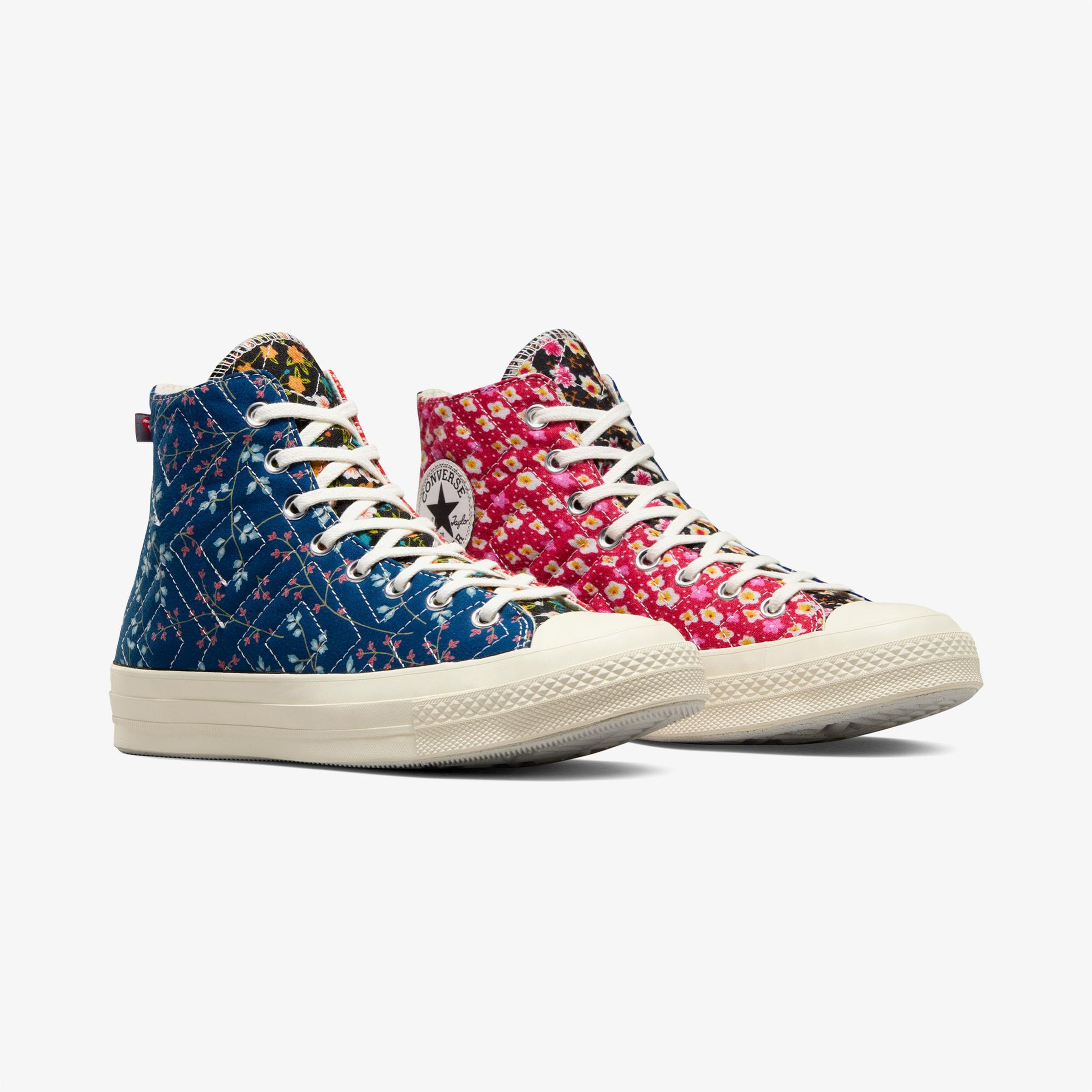 Converse Beyond Retro Upcycled Floral Chuck 70 Kadın Renkli Sneaker