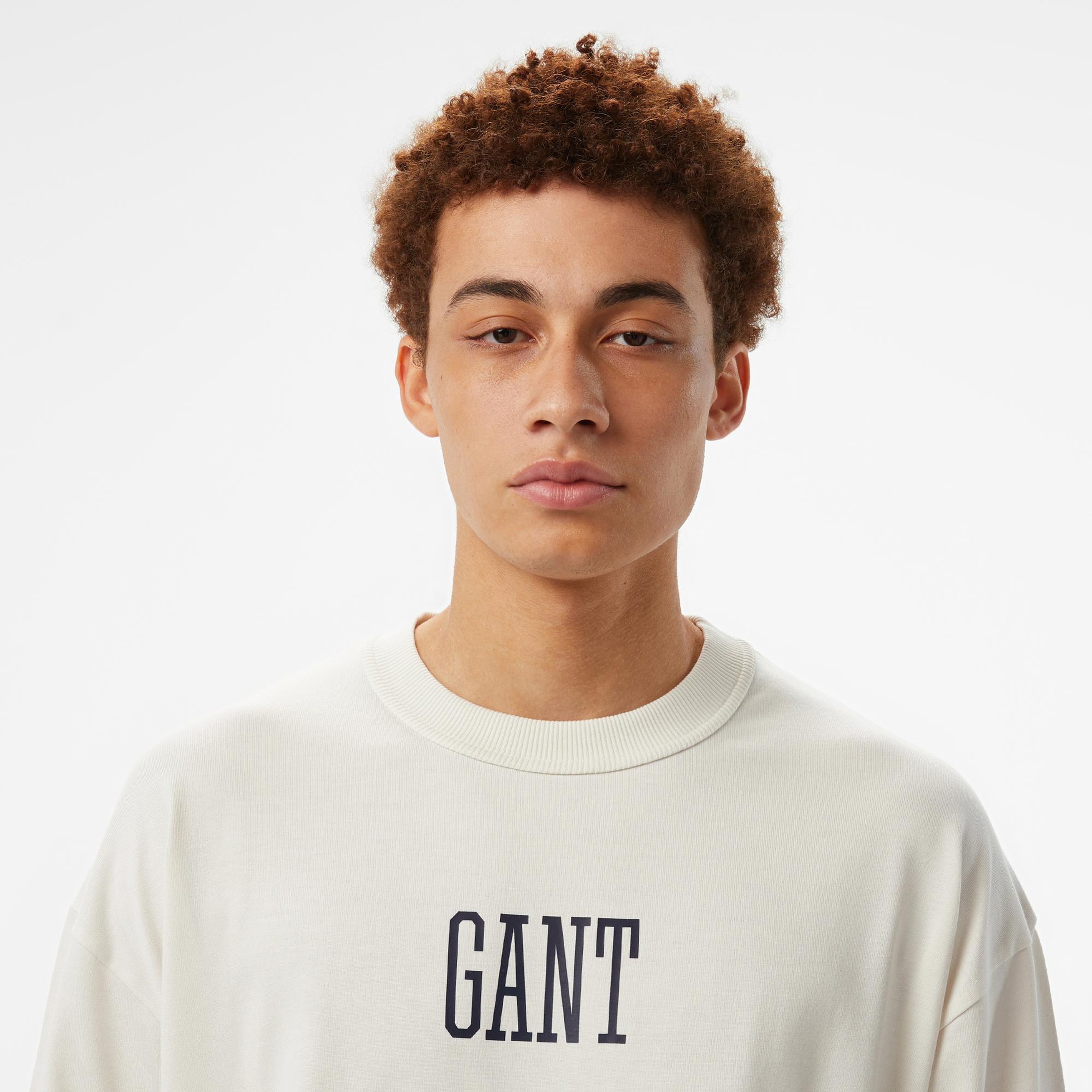 GANT Erkek Beyaz T-Shirt