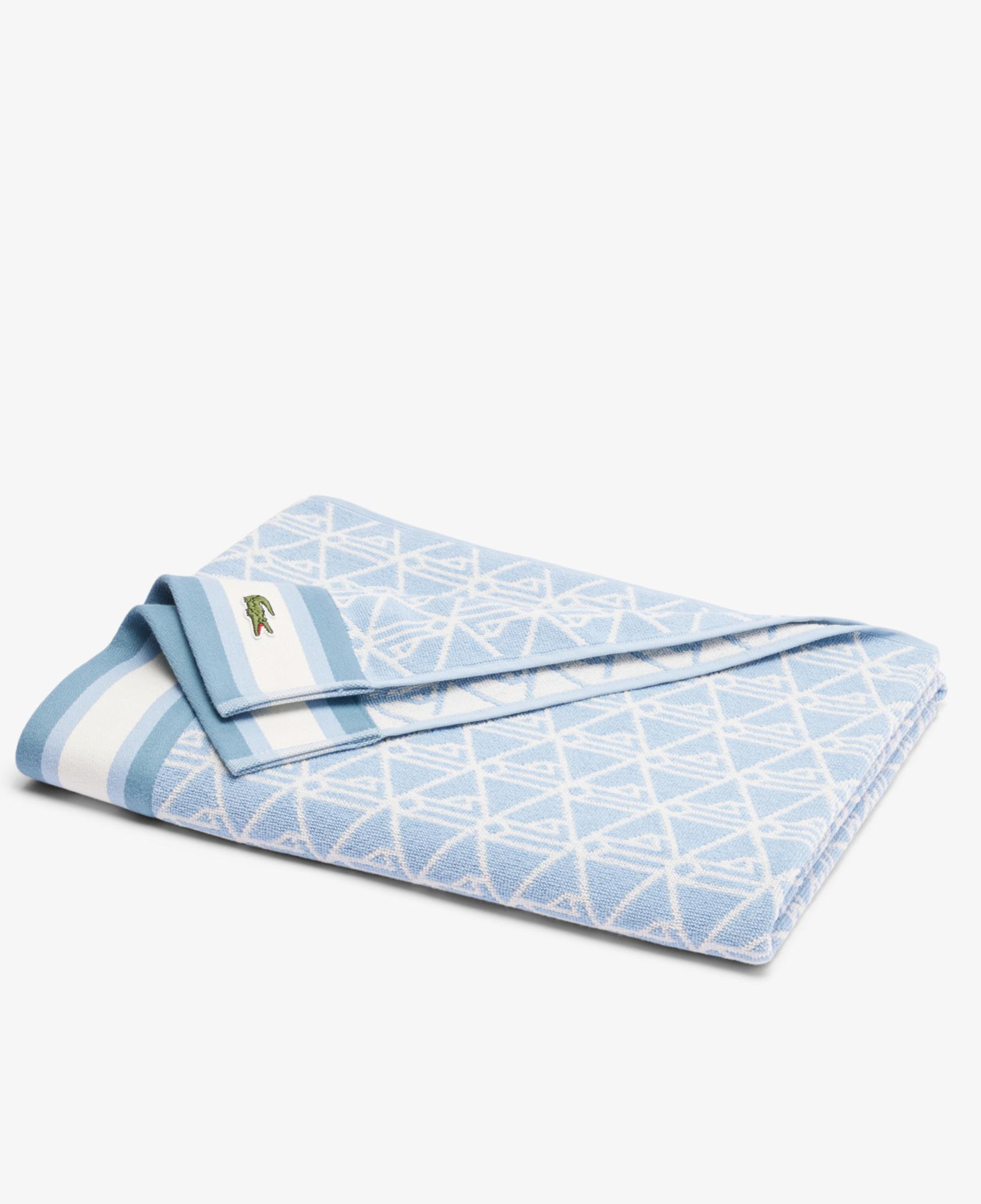 Unisex Monogram Mavi Plaj Havlusu